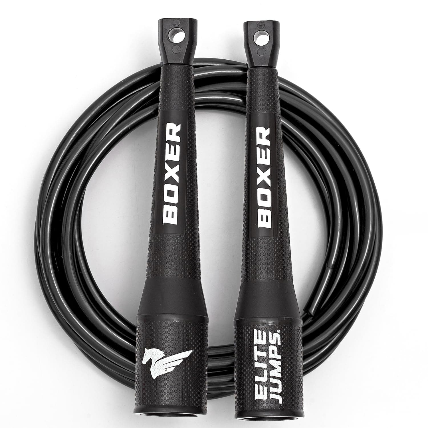 Elite Jumps Boxer 3.0 Jump Rope – Professional Boxing Workout Equipment | Tangle-Free PVC Skipping Rope with Smooth Action Handles | Slip-Resistant Grips for Fitness & Cardio Training