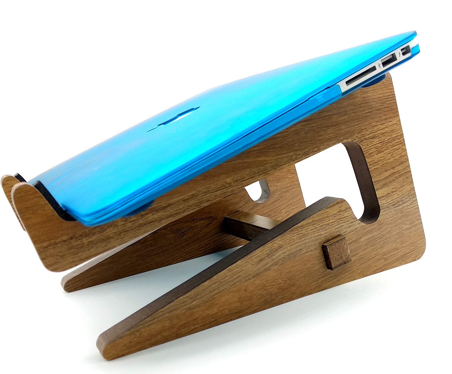 VAH- Kya Bat Hai !! VAH U Detachable Laptop Vertical Holder Wooden Laptop Stand for MacBook Air or Pro and Hp Dell Acer Toshiba Lenovo Sony Asus Laptop