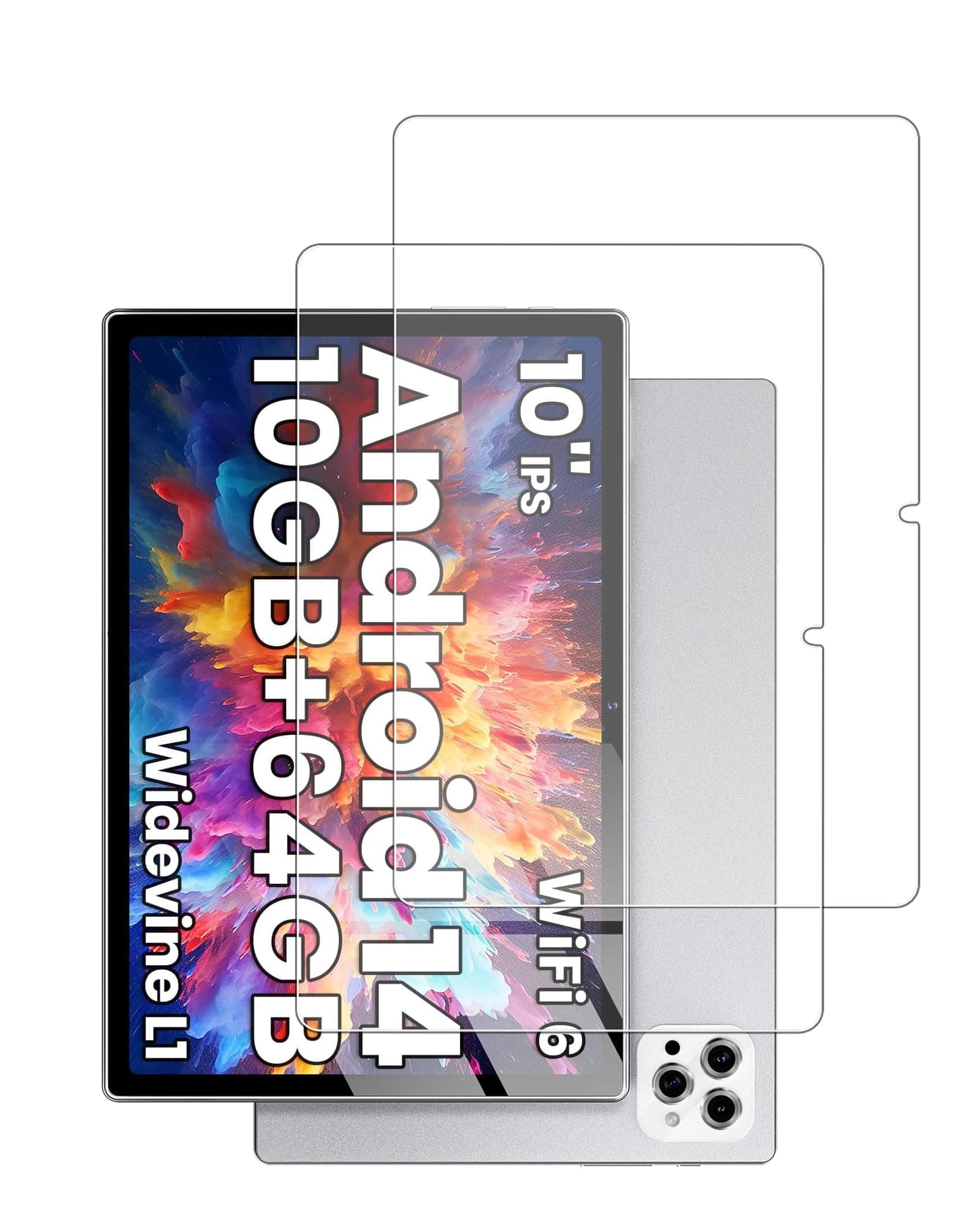 Screen Protector for Tuotatop x13 Android 14 Tablet 10 inch 2024,Tempered Glass Film Anti-Scratch High Touch Sensitivity,2 Pack.