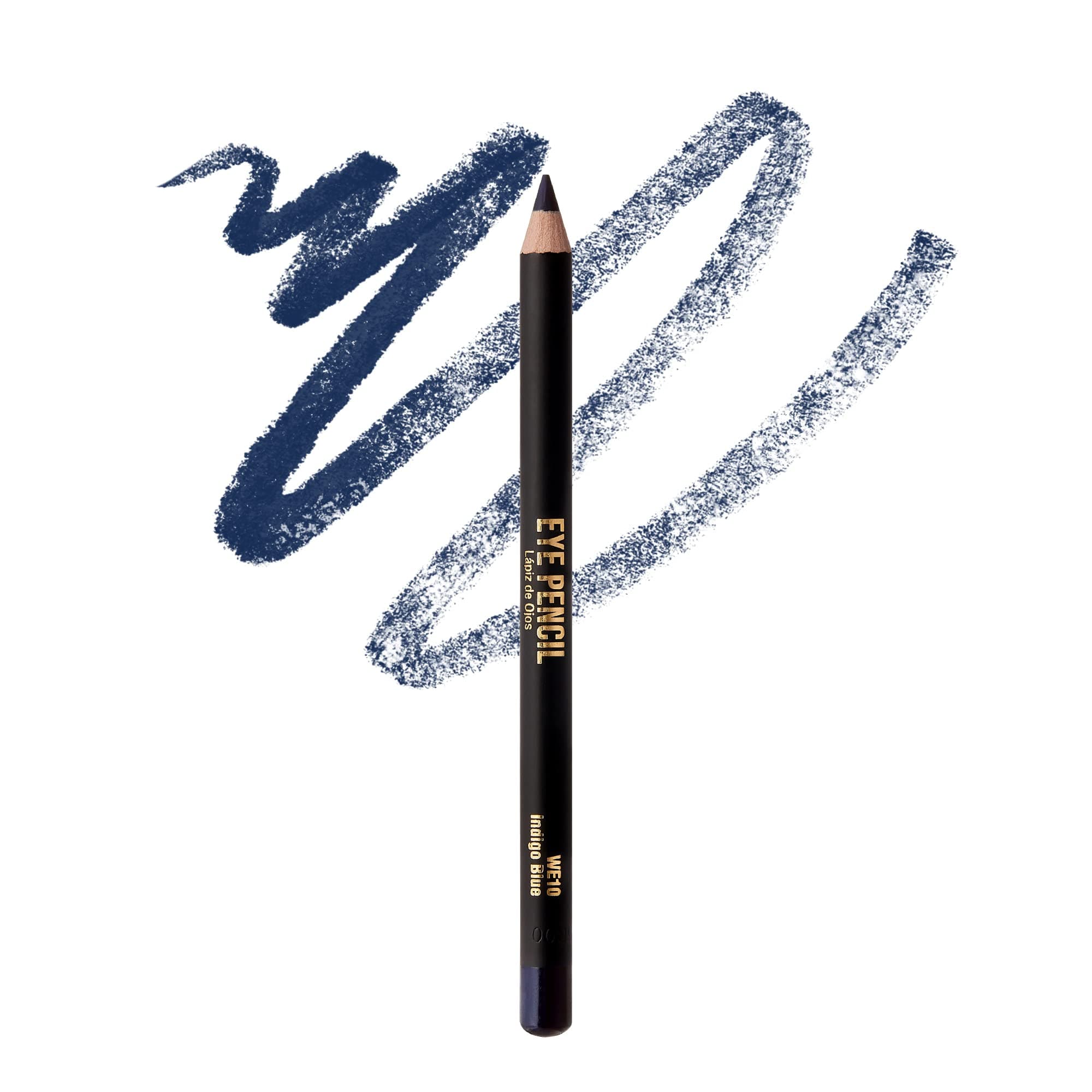 KISS NEW YORK Professional Slim Eye Pencil, Creamy Soft Eye Liner, Smooth Long-Lasting Rich Eyeline Color, Natural Eye Makeup, Water-Resistant (Indigo Blue)