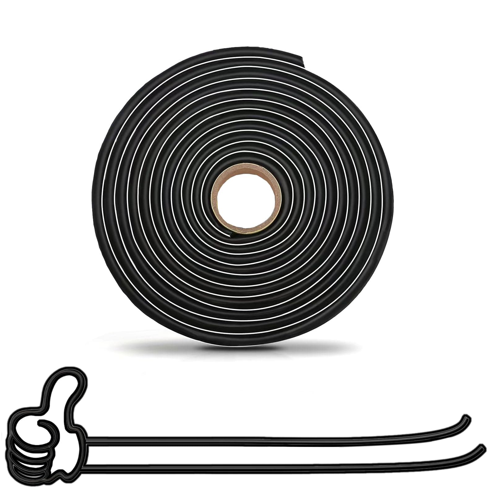 wattstar Black Butyl Tape, 3/8'' x 15ft Headlight Sealant, Black RV Sealant Tape for Car/RV Headlamps, Taillights, Windshields, Windows and Doors, 1PC