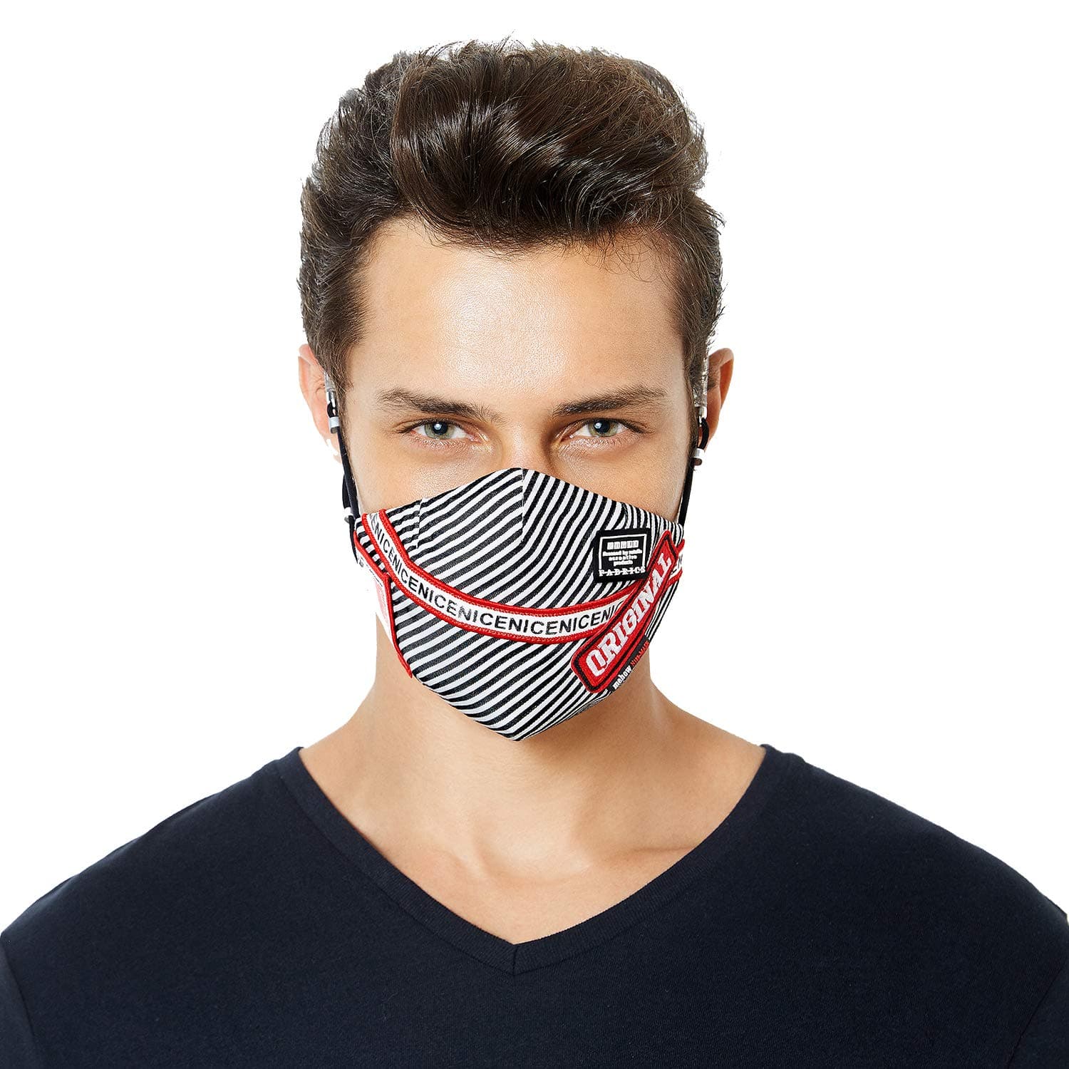 MeHow Small Respirator Mask for Pollen, Anti-Allergy Mask with 2 Medical-Level Filters for Pollution, Pollen, Smoke, Skiing, Fumes，Running (3)