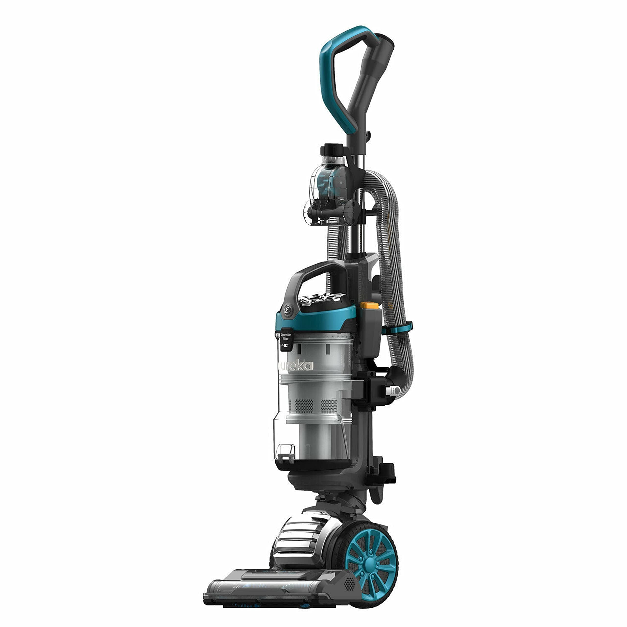 Eureka FloorRover Dash Upright Pet Vacuum Cleaner, HEPA Filter, Swivel Steering for Carpet and Hard Floor, Bagless, Deep Ocean (Renewed)