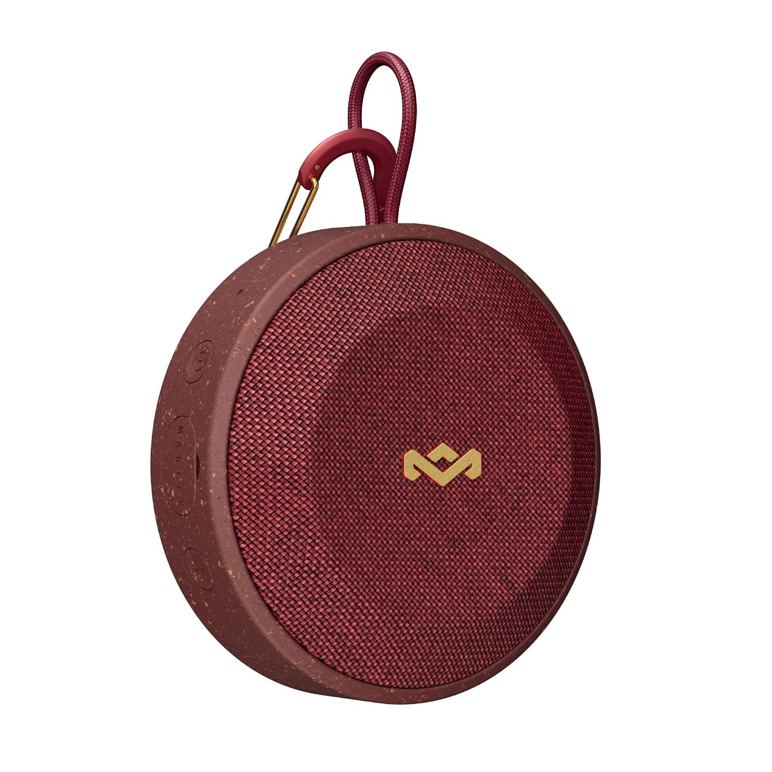 House of Marley No Bounds: Waterproof Speaker with Wireless Bluetooth Connectivity, 10 Hours of Indoor/Outdoor Playtime, and Sustainable Materials, Red
