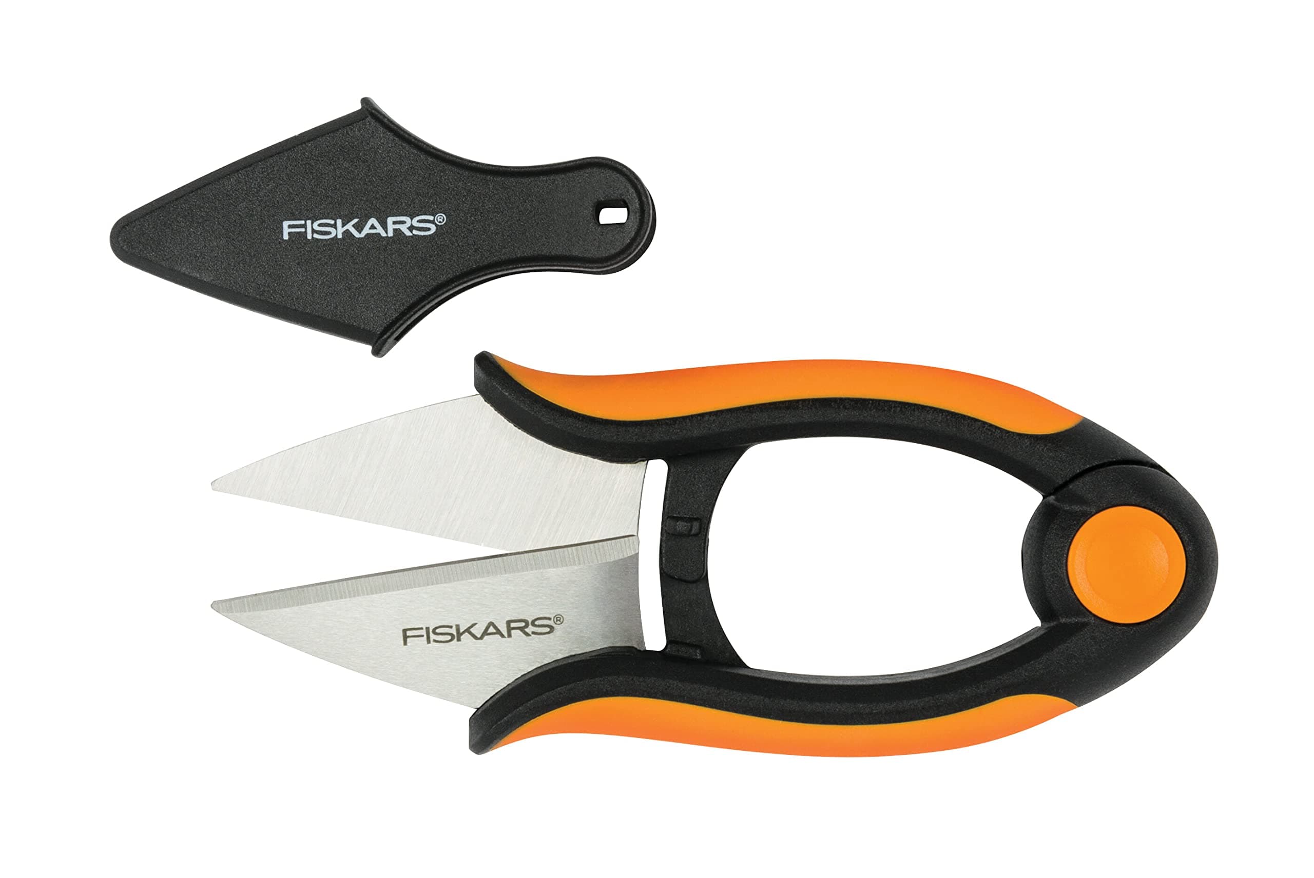 herb scissors, length: 12.9 cm, stainless steel blades/plastic handles, black/orange, solid, SP-220, 1063326
