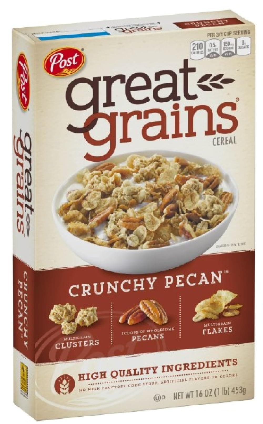 Selects Cereal, Great Grains Crunchy Pecan, 16 oz (Pack of 4)