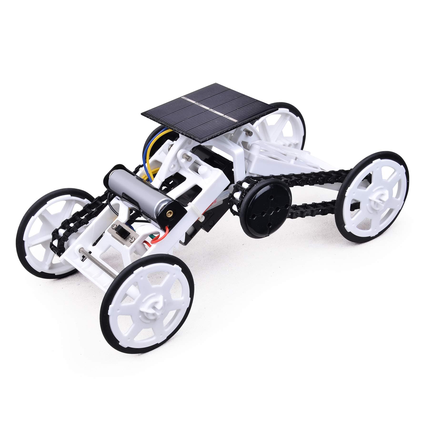 STEM Toy 4WD Car DIY Climbing Vehicle Motor Car Educational Solar Powered Car Engineering Car for Kids&Teens, Science Building Toys, Gifts Toys for 6-12 Year Old Boys Girls