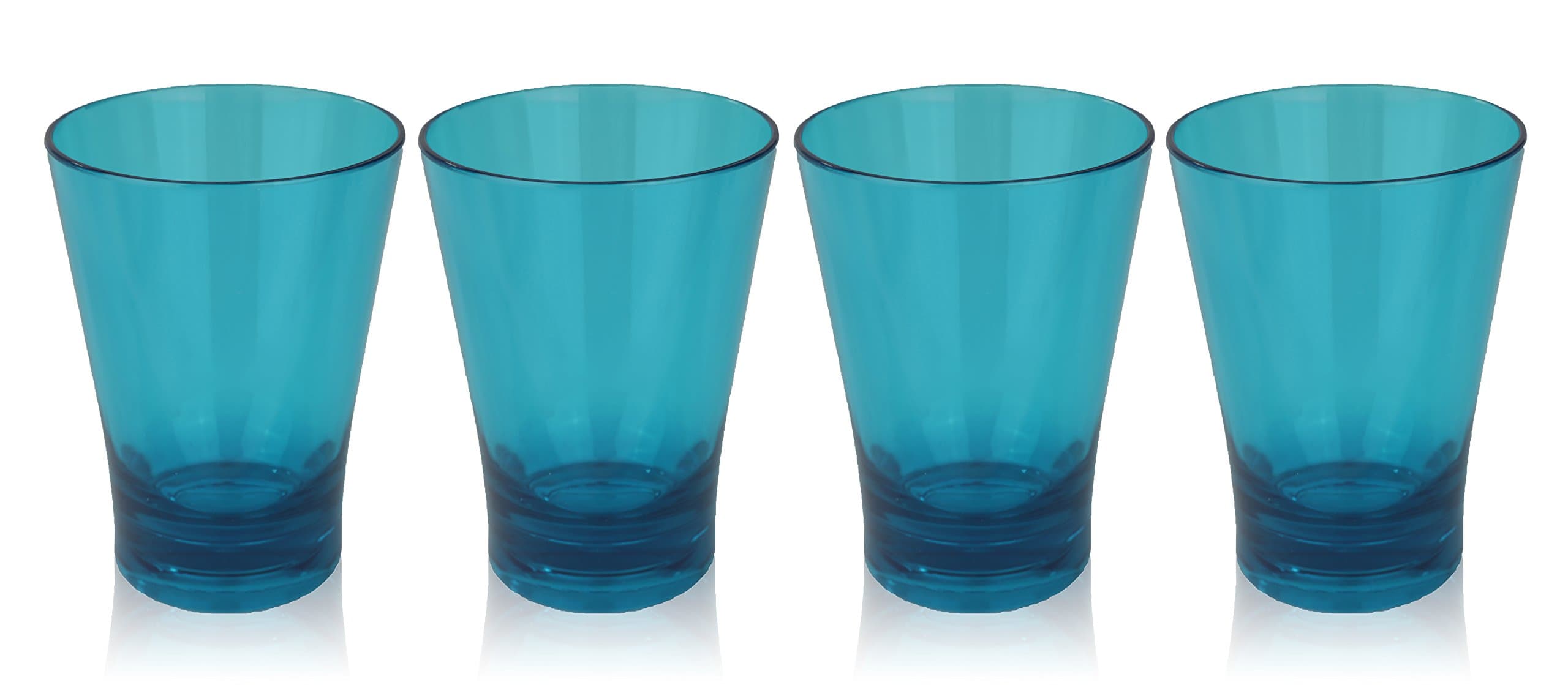 Premium HOLIDAY Cups – Classic Party Drinkware for Mixed Drinks and Alcohol – Unbreakable Plastic (Aqua-Blue)