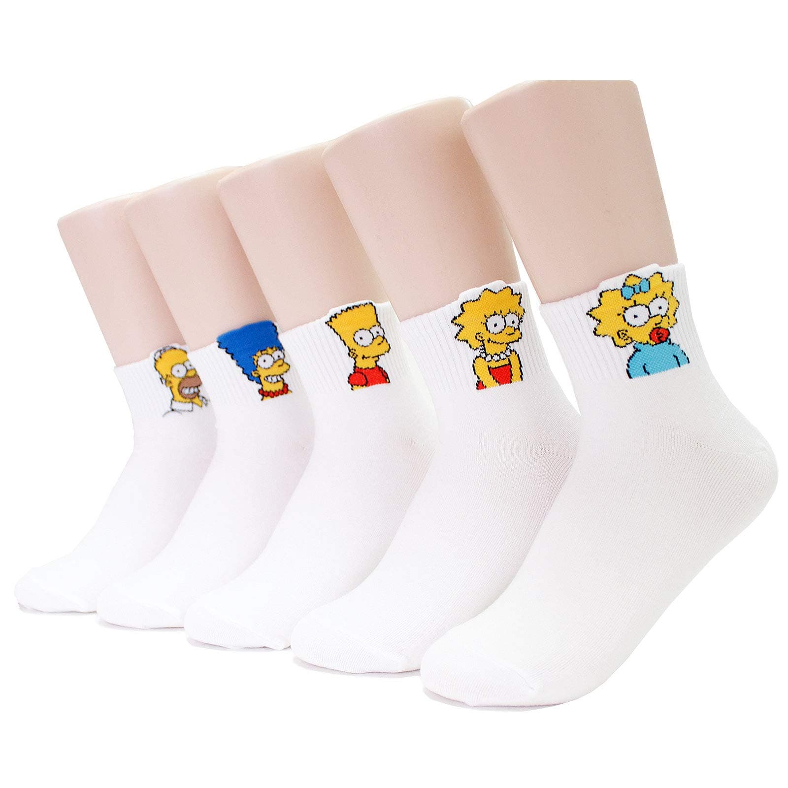 EVEI The Simpsons Cartoon Series Women's Men's Original Socks