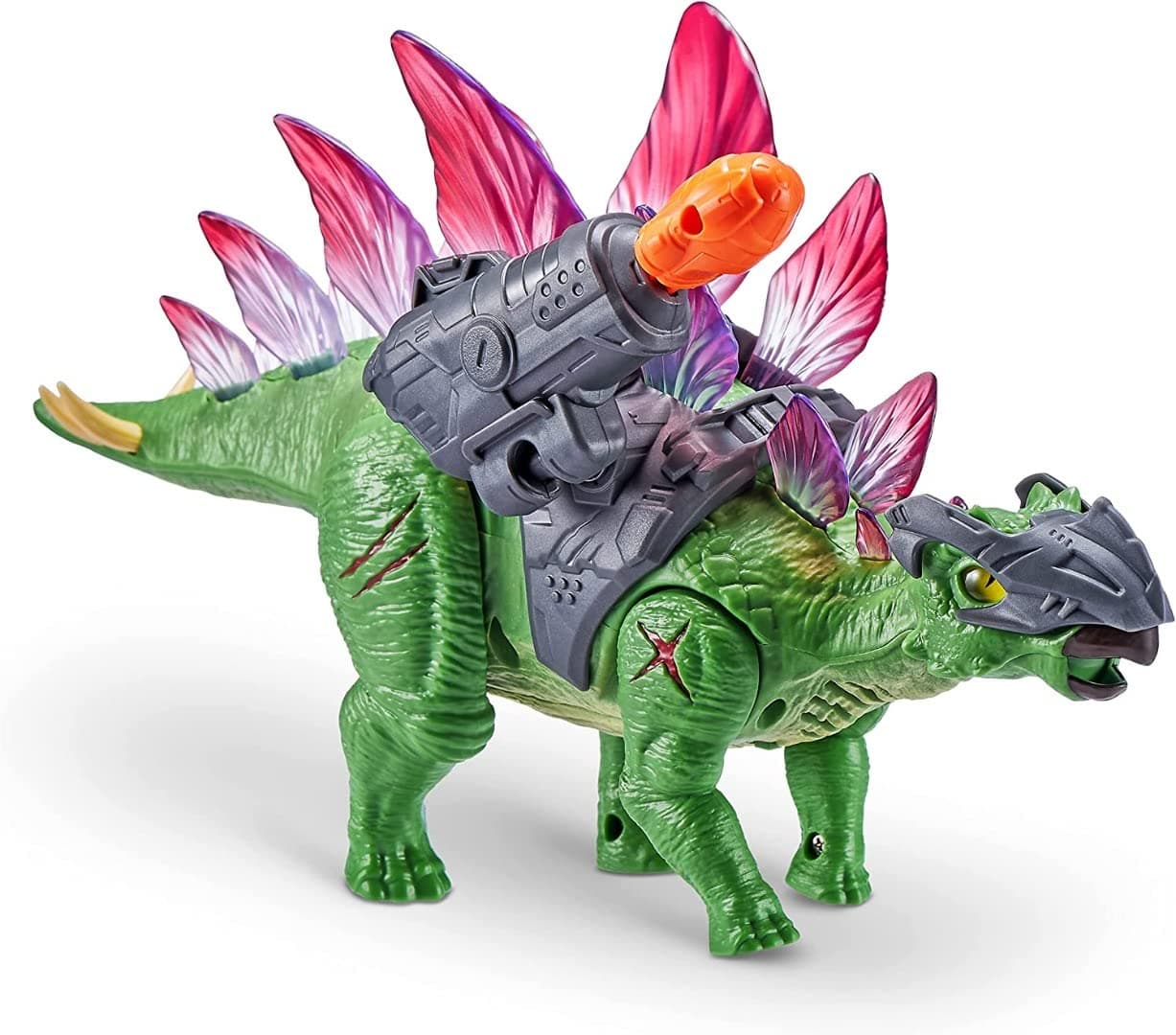 Robo Alive ZURU 7131 Dino Wars Stegasaurus tic Dinosaur Toy, Multicolor