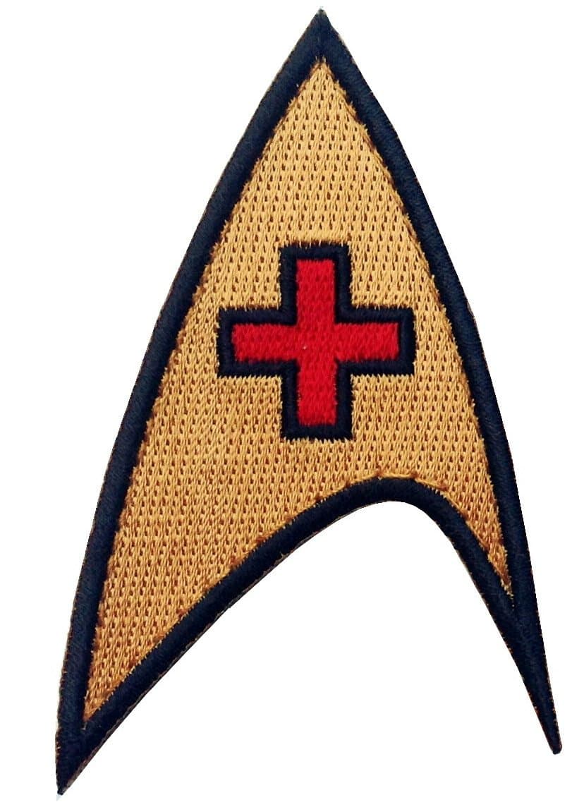 Iron on Medic Cross Star Trek Original Series Starfleet Patch by Titan One