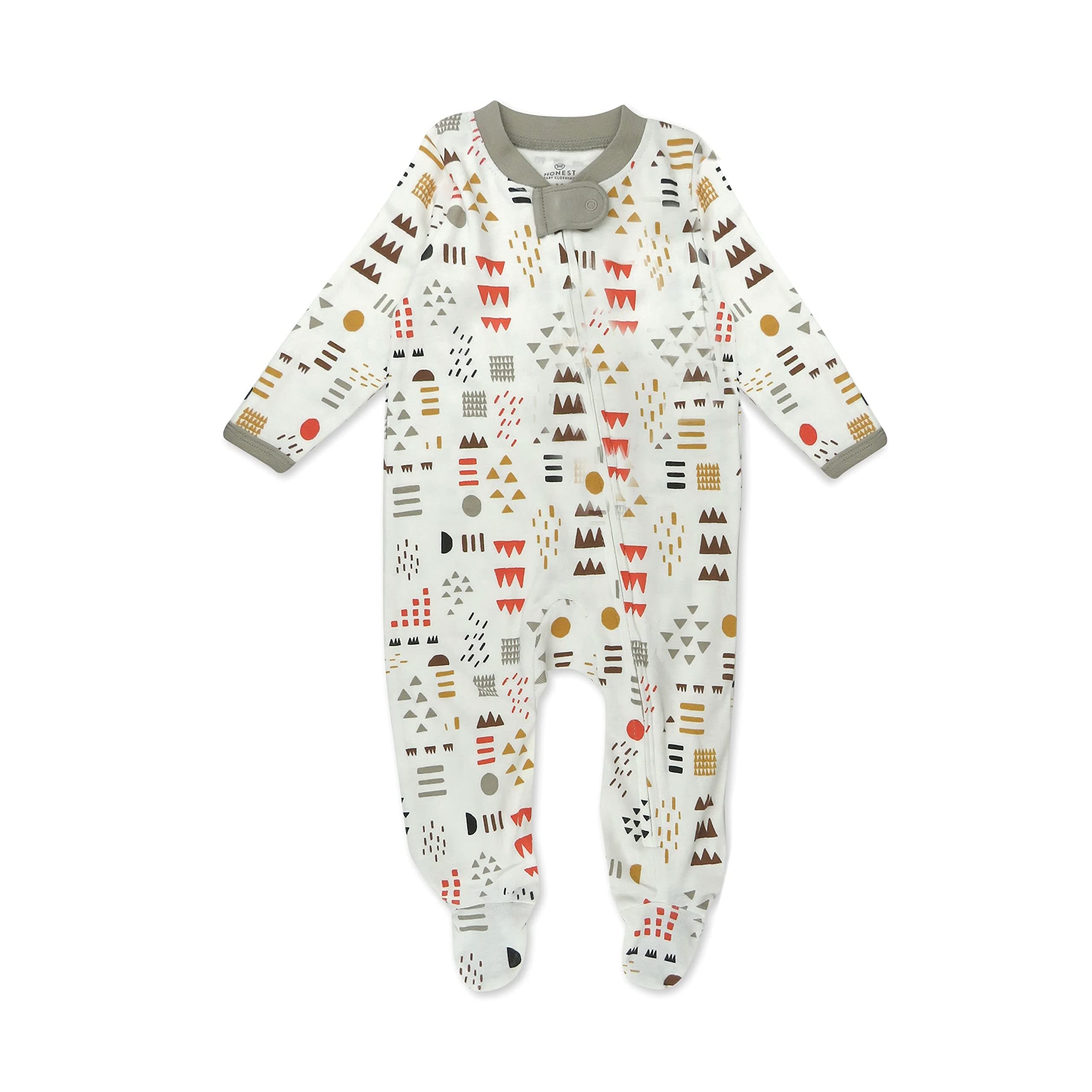 HonestBaby Footed Sleep & Play Pajamas Organic Cotton for Infant Baby Boys (LEGACY)