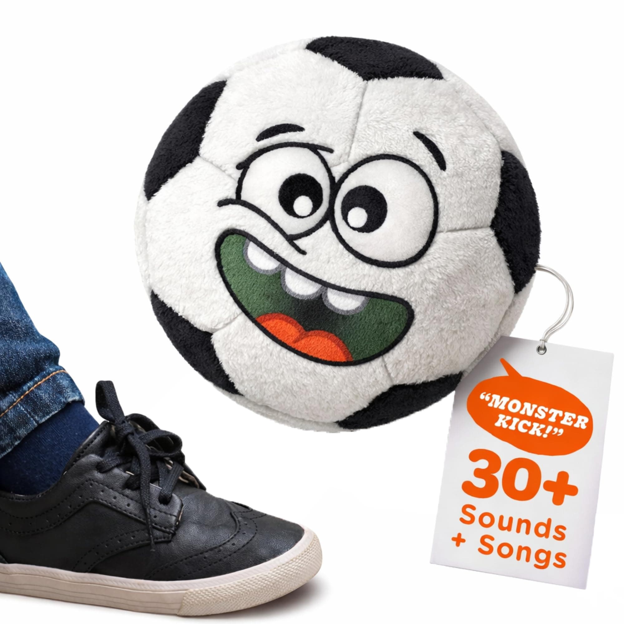 Move2Play Talkin' Sports, Hilariously Interactive Toy Soccer Ball with Music and Sound FX for Toddlers, Kids, Boys, and Girls Ages 2 3 4 5 6 Years Old