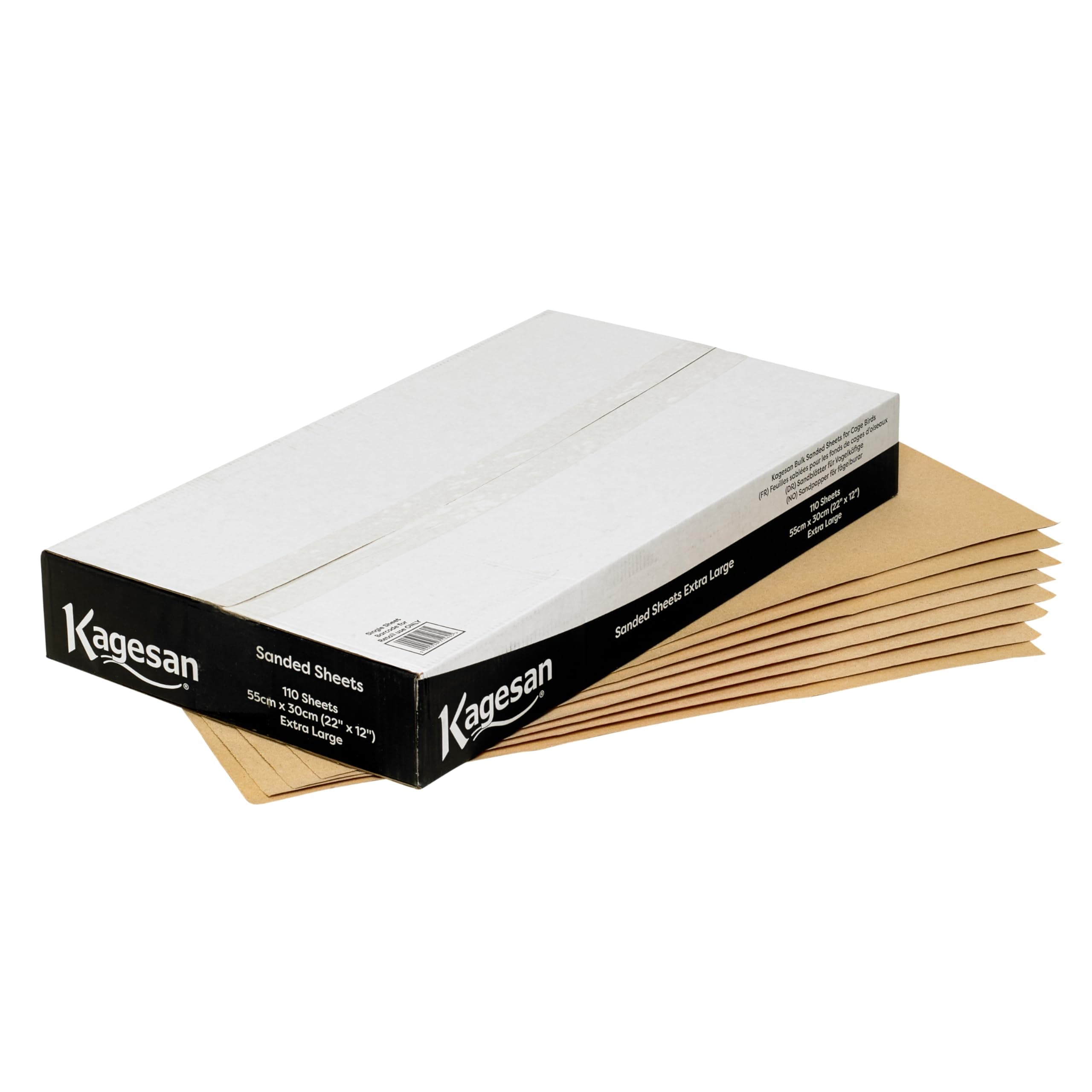 Sand Sheets for Bird Cages, Extra Large (55x30cm), Case of 110