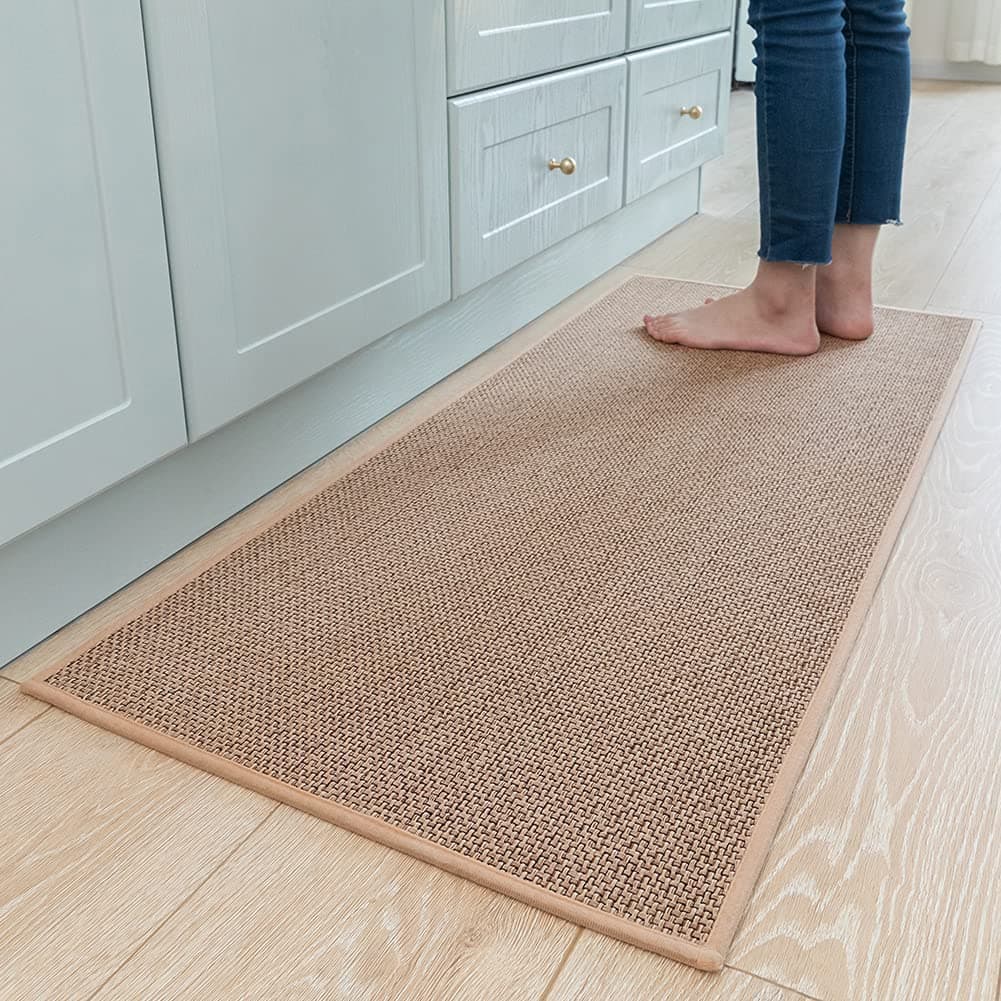 Kitchen Mat and Rugs [1 PCS] 40x120 cmWaterproof Non-Skid Natural Rubber Kitchen Mats for Floor Runner Rugs Set for Kitchen, Floor Home,Laundry Room
