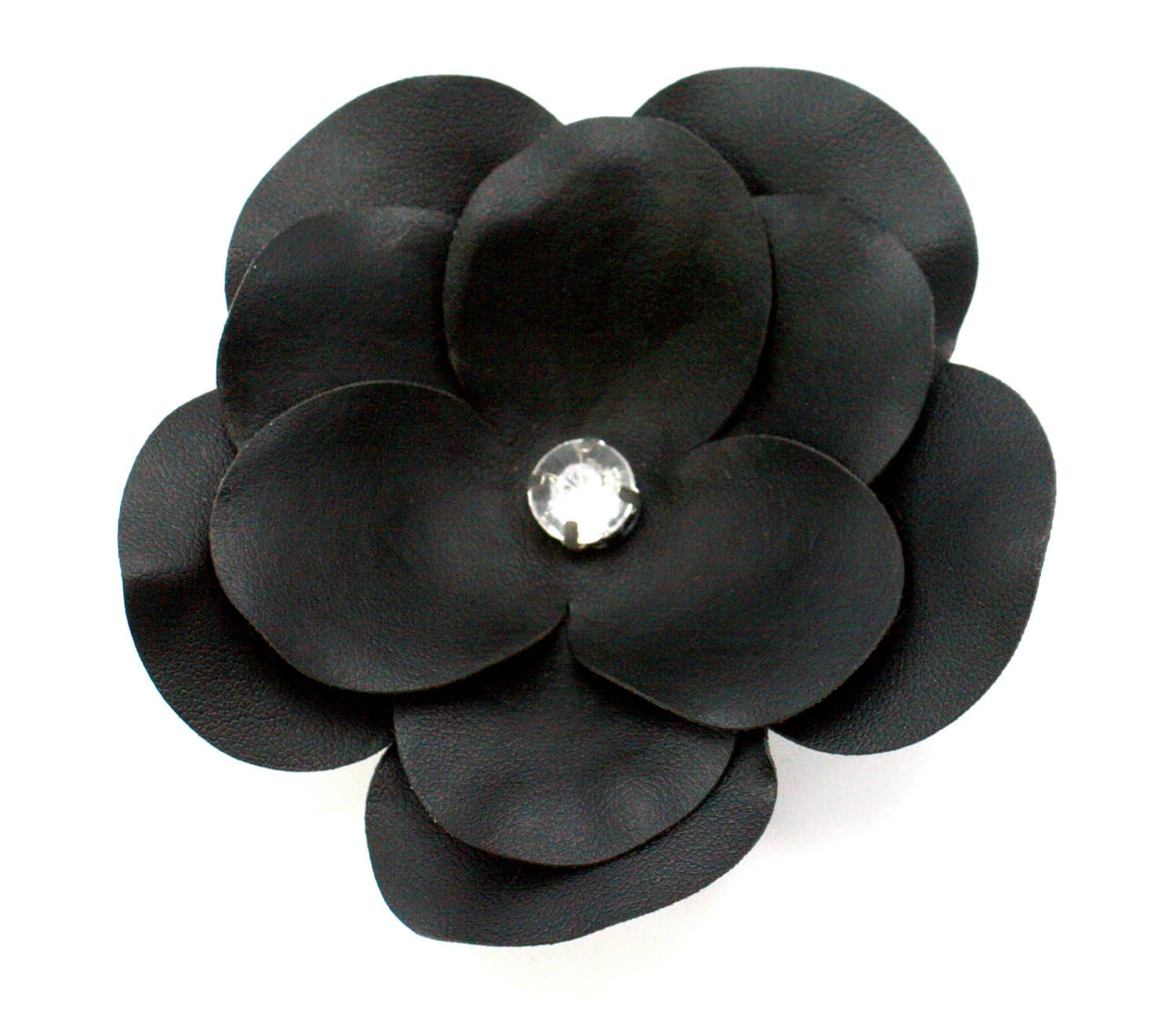 EK Success Brands Laliberi Pin and Clip Flower, Black Rose