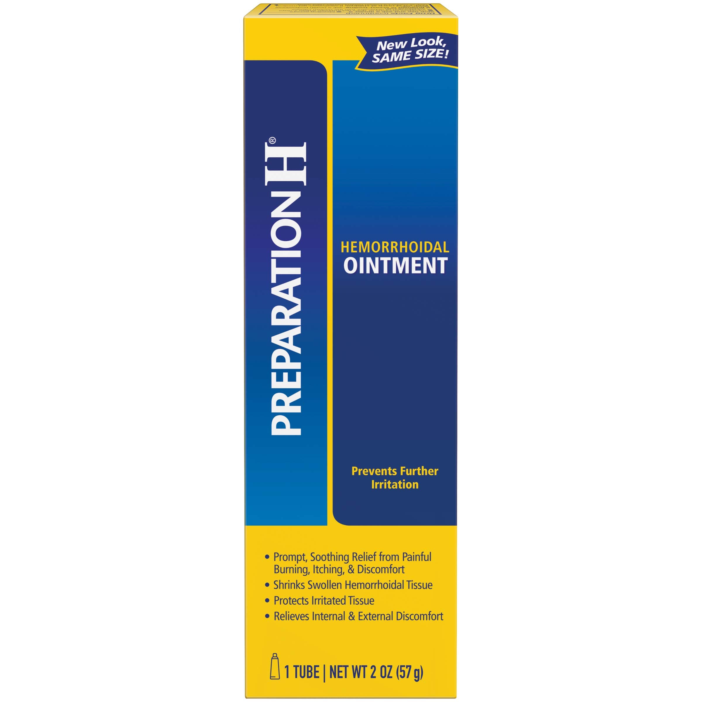 (2.0 Ounce, 1 Tube per Box) Hemorrhoid Symptom Treatment Ointment, Itching, Burning & Discomfort Relief, Tube, (Pack of 2)