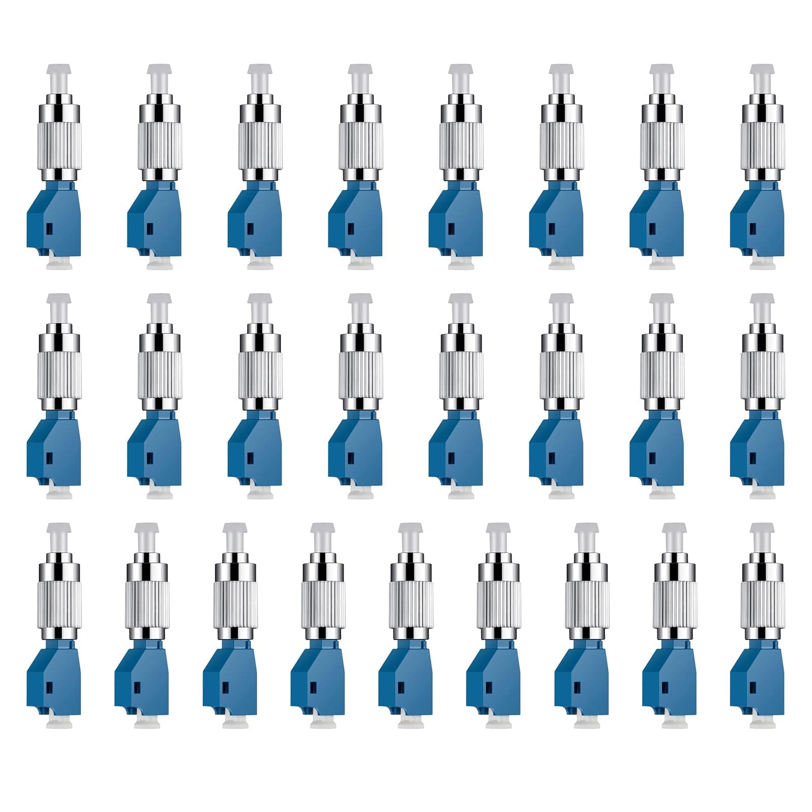 2Pcs Visual Fault Locator Fiber Adapter, Fiber Optic Connector, Single Mode 9/125um FC Male to LC Female Hybrid Optical Fiber Convertor Adapter Compatible with Optical Power Meter Visual Fault Locator