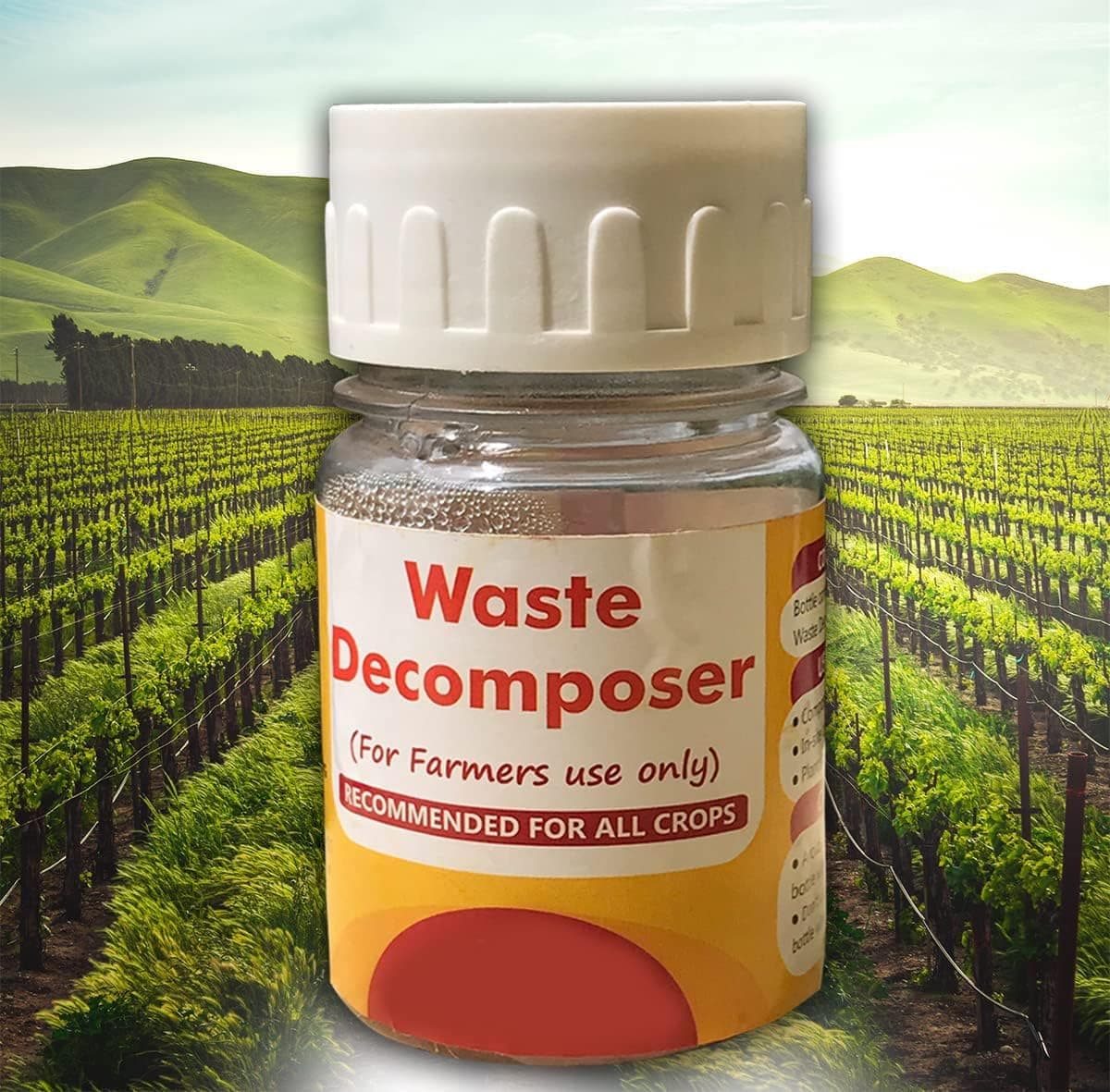 Sponsored Ad - Ankur Organics Waste Decomposer for Agricultural Purpose (Pack of 4 Bottles) | Organic Waste Decomposer for Farming and Gardening | Compost Maker | Compost Accelerator, Liquid