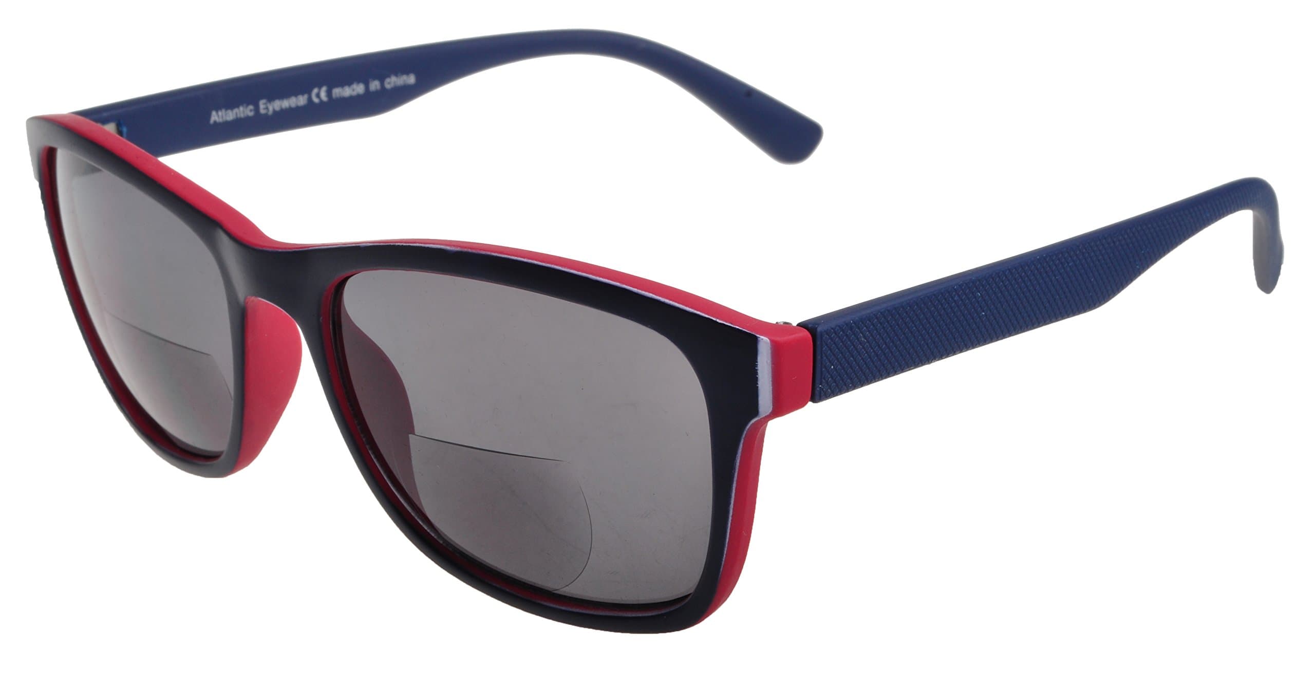 Atlantic Eyewear AE0022 Stylish Bifocal Reading Sunglasses for Men and Women with matching pouch +1.50