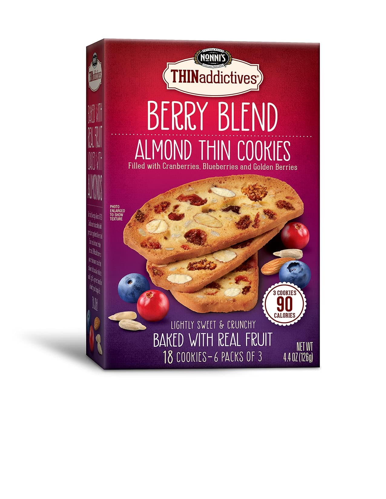 THINaddictives Berry Blend Almond Thin Cookies