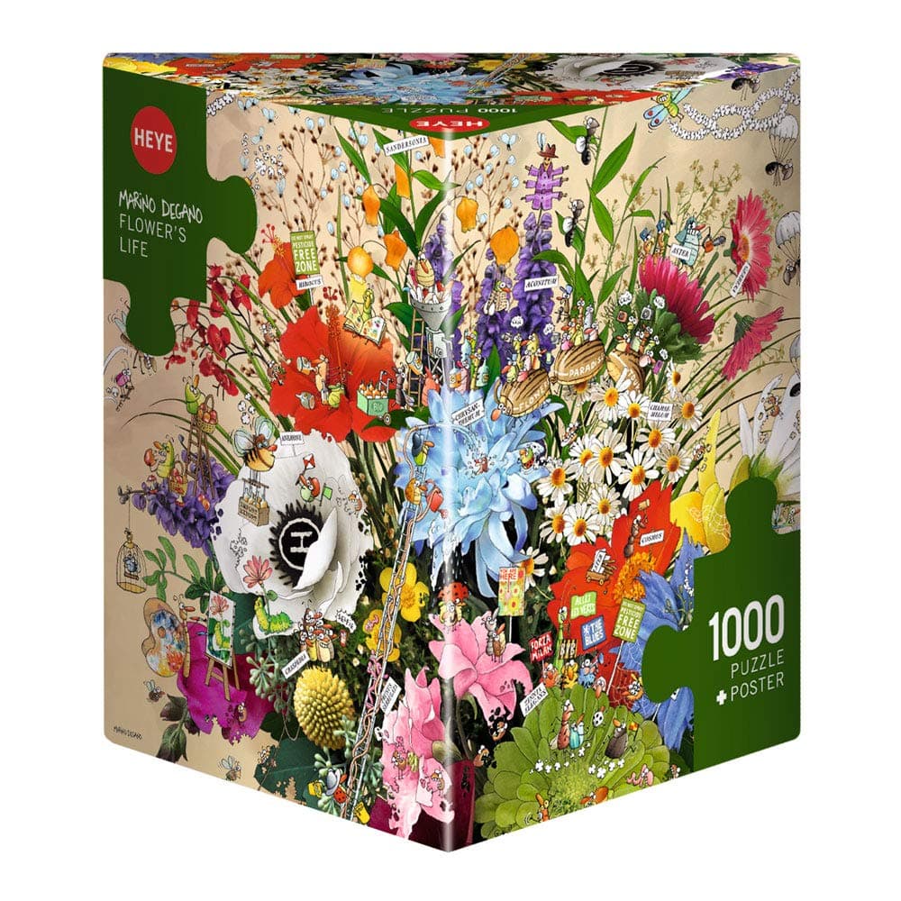 Heye Jigsaw Puzzle: - Triangle: Degano, Flower's Life (1000 Pieces)