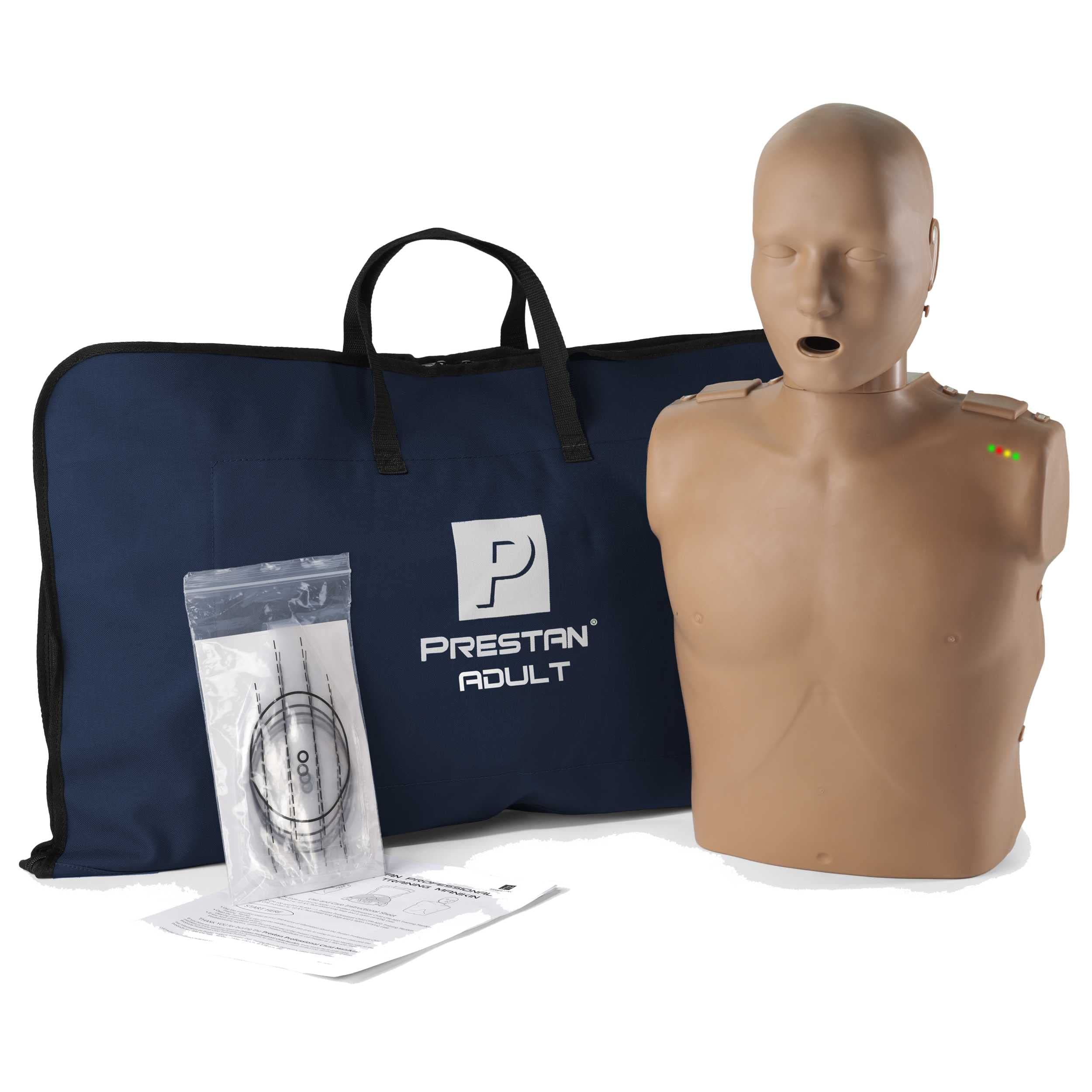 Professional Adult Manikin with CPR Feedback, Single (Dark Skin)