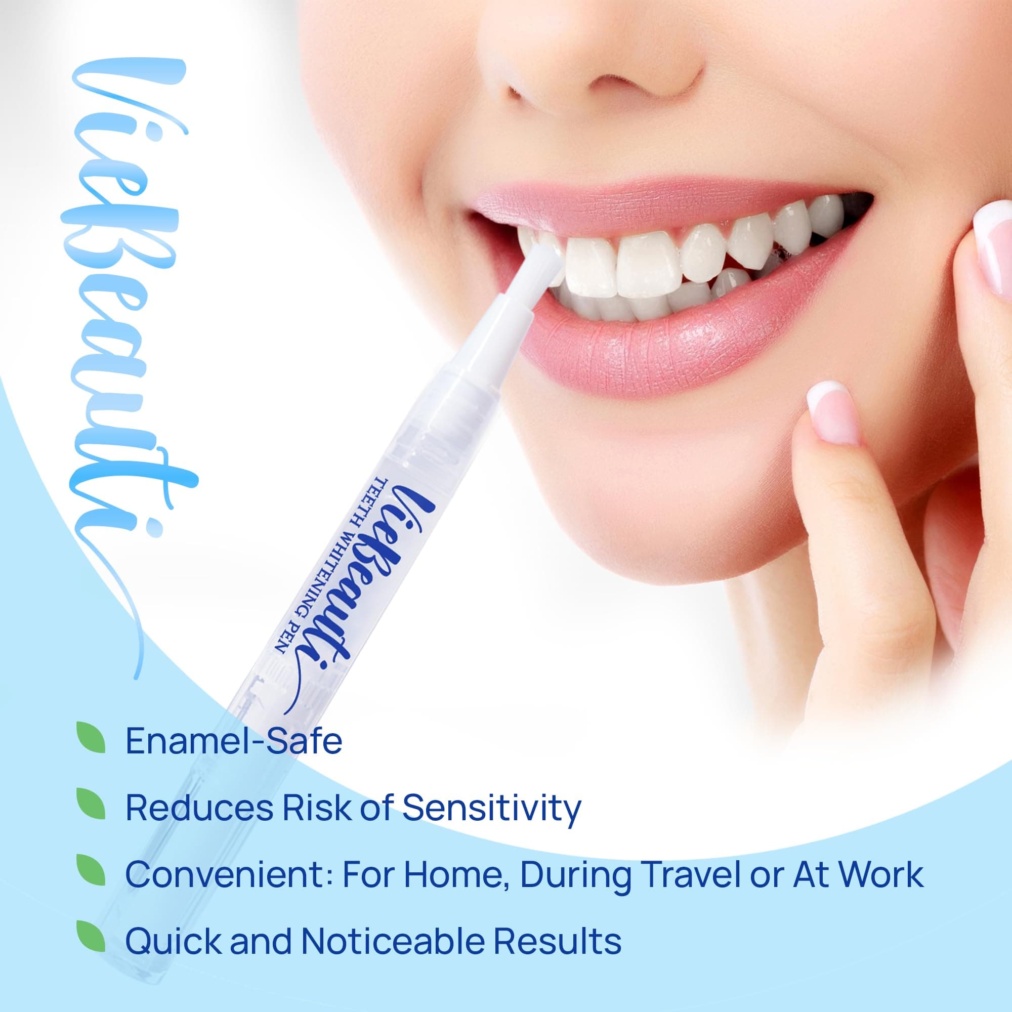 Teeth Whitening Pen Gel Kit: 35% Carbamide Peroxide Gel for Stain Removal - No Sensitivity with Remineralizing Pen for a Brighter Whiter Smile Flavorless (2 Pack)