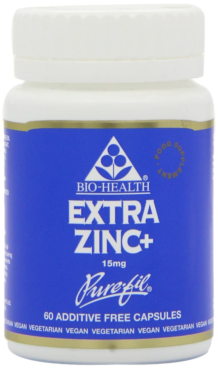 Extra Zinc Food Supplement with Vitamin B6, Magnesium and Copper Supports Normal Function of The Immune System Suitable for Vegetarians and Vegans, 60 Capsules