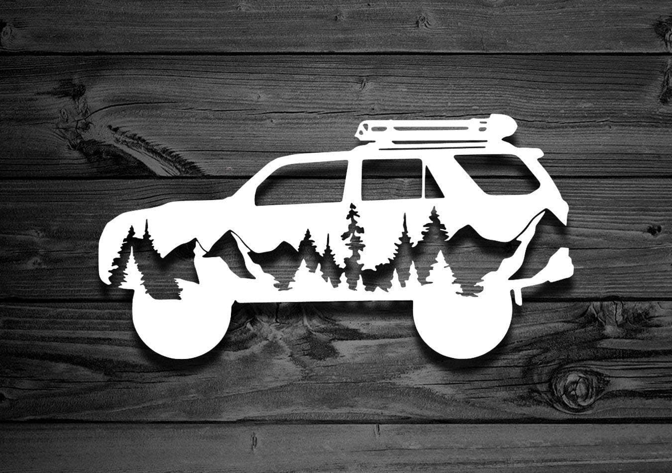 Mountain 4Runner Vinyl Decal for Toyotas, Explorer Decal, Mountain Stickers, Stickers for Toyota, Decals for Jeeps, Decals for Yeti, 5th Gen