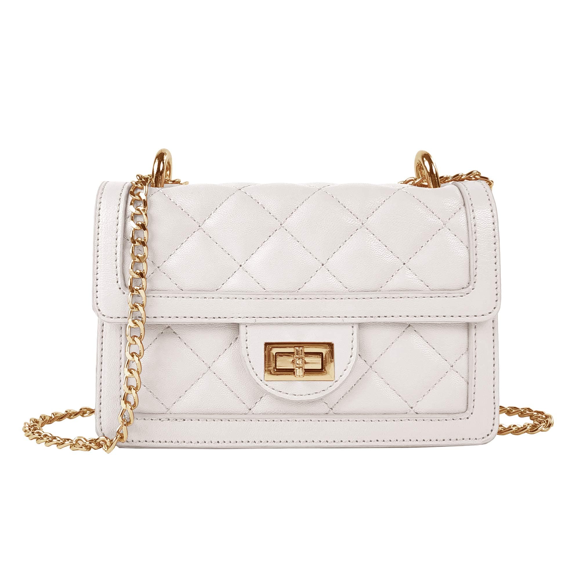 Small Quilted Crossbody Bag, Trendy Designer Mini Shoulder Bag, Phone Wallet Purse for Women