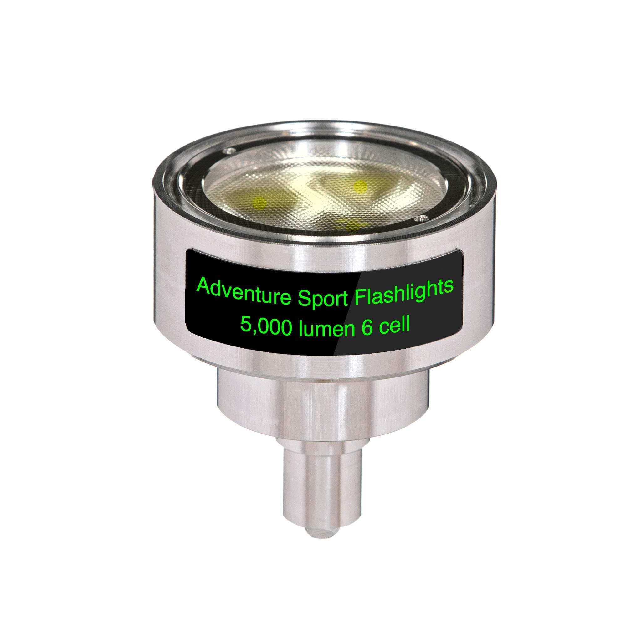 LED Conversion Kit for Maglite Flashlight - 5000 lumen for 6 D Cell - High Power Upgrade for Maglight with Cree XHP50 Emitters