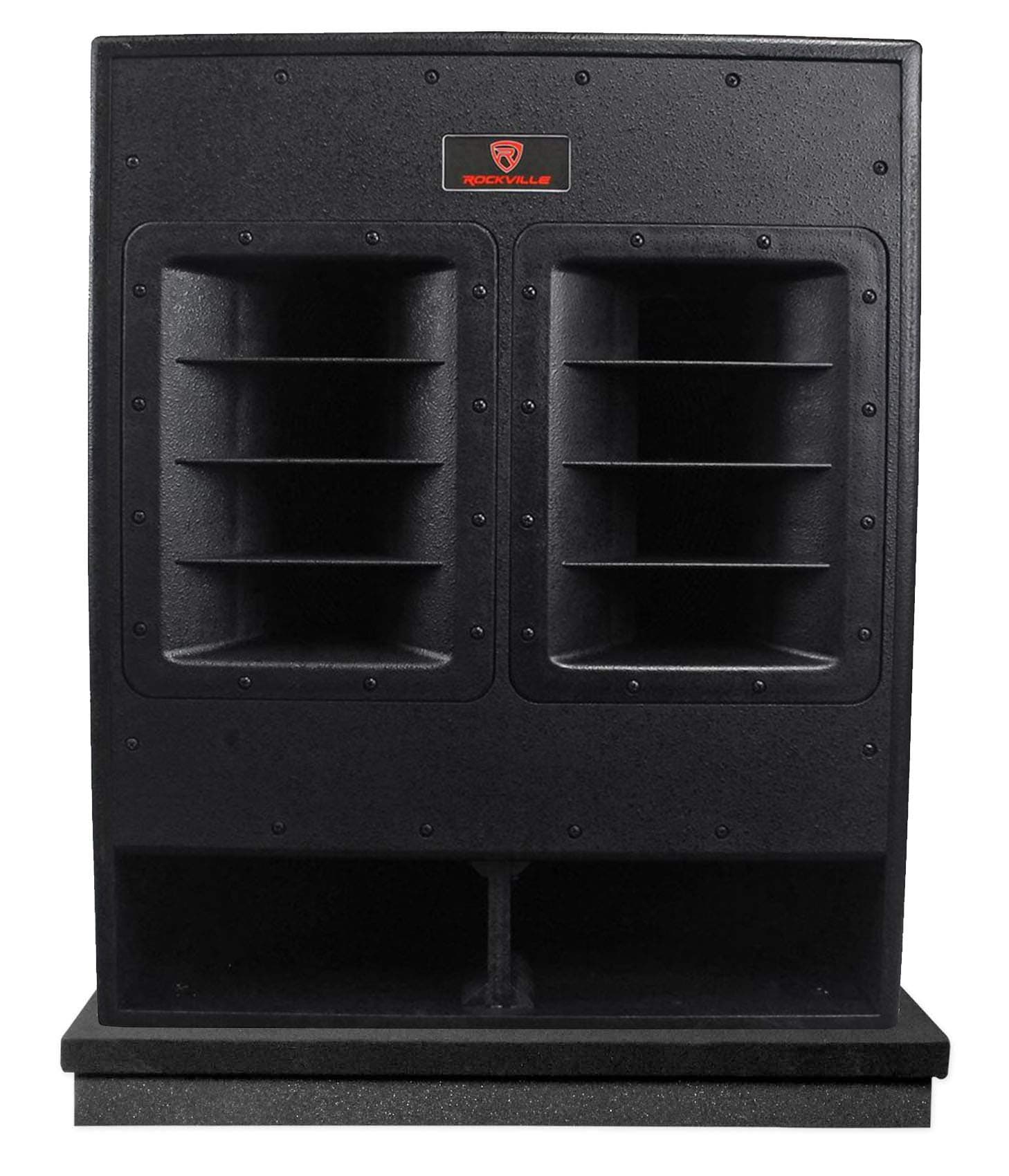 Rockville RBG18FA 18" 3000 Watt Powered Subwoofer Folded Horn PA/DJ Sub + Riser