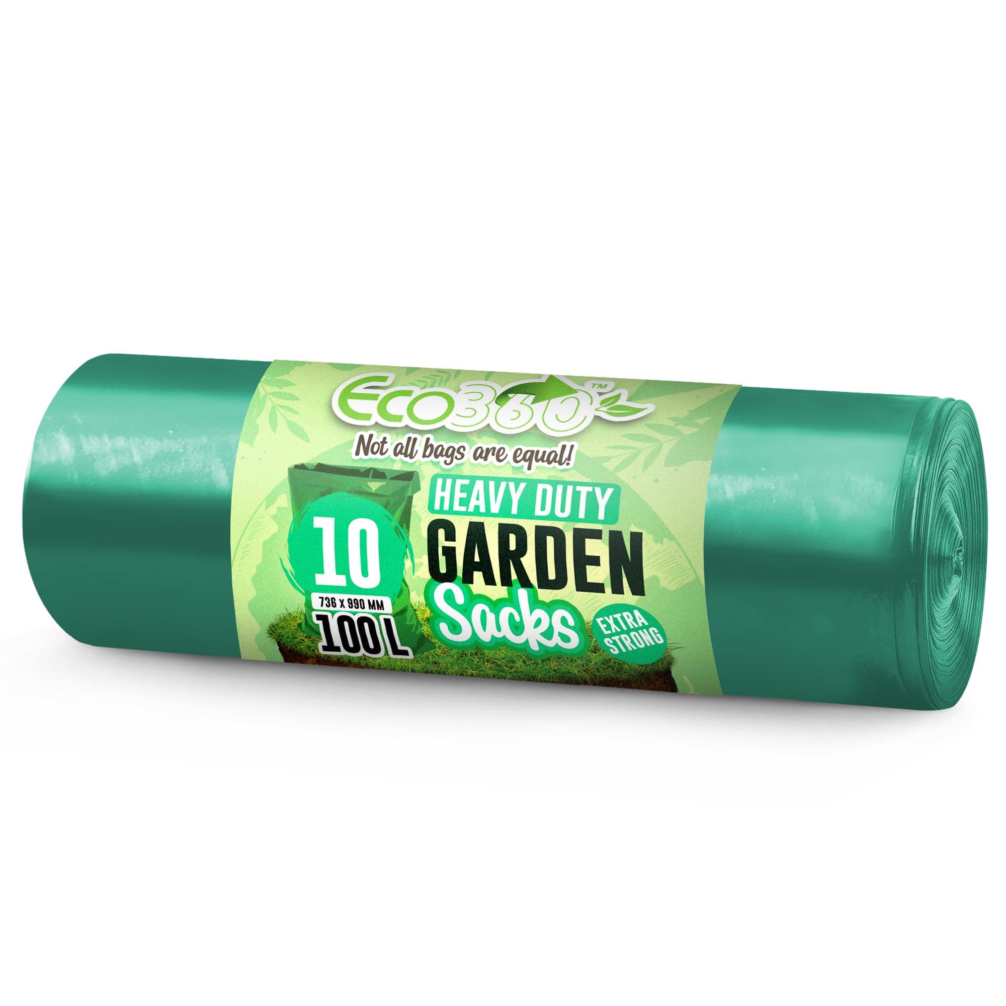 100Litre,10 Heavy Duty Garden Sacks Bags-Made from Recycled Waste - EcoBag