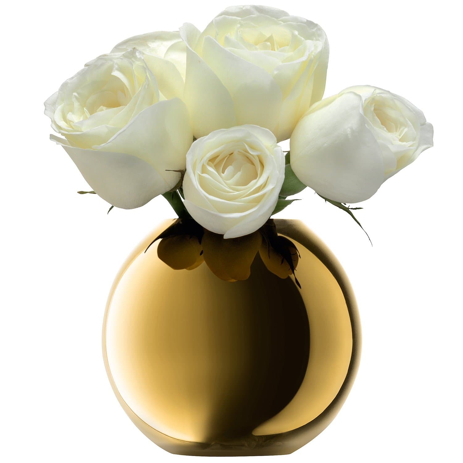 LSA International Polka Vase H11cm Gold