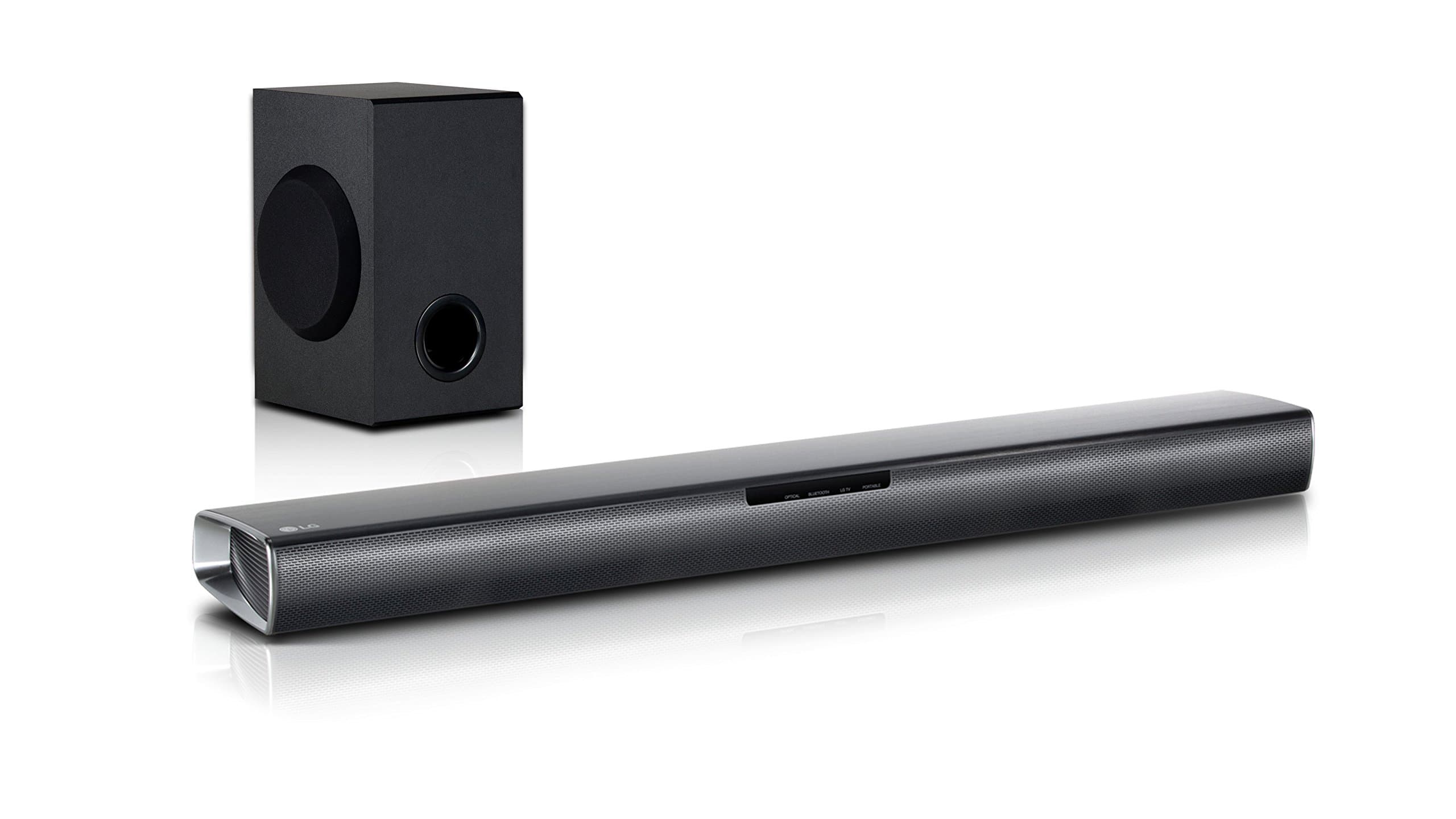 LG SJ2 Soundbar with 2.1 Channel 160 W Speaker Set, Black