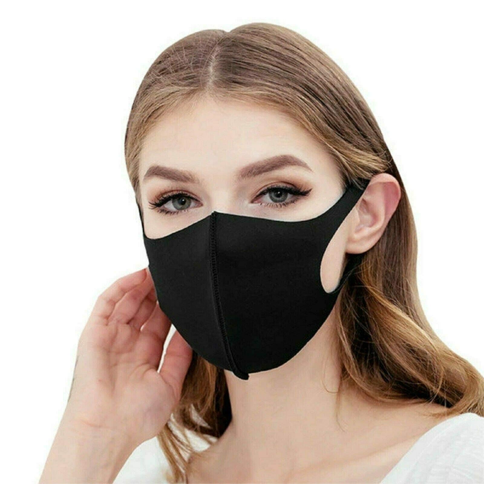 Face Mask Reusable, Anti Air Cover mask, Half Face Mask Mouth, Anti Air Pollution Reusable, Mask Respirator,Cover Fleece Ski Ear Warmer Cycling Outdoor Sports (Random Colour 1 pcs.)