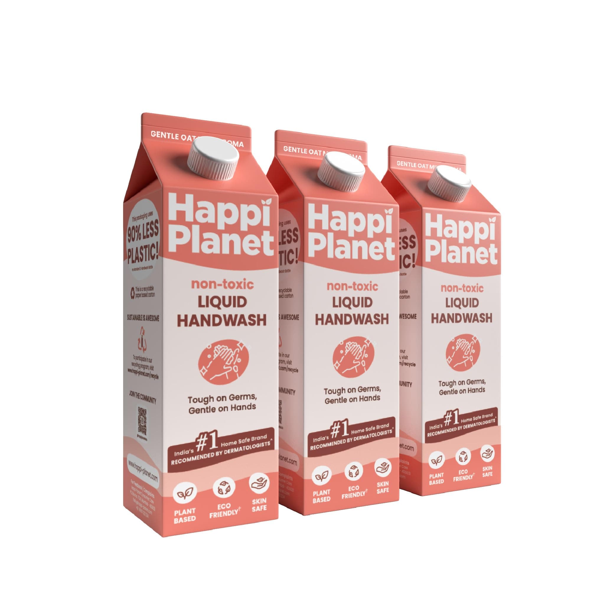 Organic Liquid Handwash Refill | 3L | Oat Milk Fragrance | Moisturizing Hand Wash | Natural, Non-Toxic, Herbal, Eco-Friendly, Chemical Free, pH Balanced, Tough On Germs, Gentle On Hands