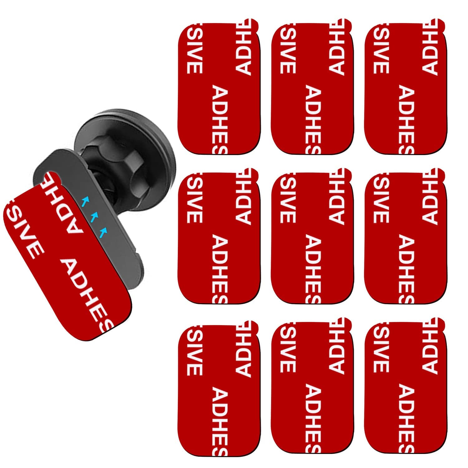 Very High Bond Car Adhesive, AZXYI 9 PCS Dashboard Sticky Adhesive Replacement, Double Sided Sticky Pads Sticker Tapes for Mounting Windshield Dashboard Magnetic Phone Car Mount and Dash Cam