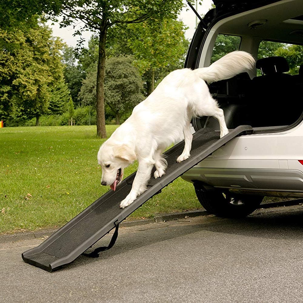 Marko Pet Accessories Dog Pet Ramp Plastic Folding Lightweight Strong Travel Transport Car Van