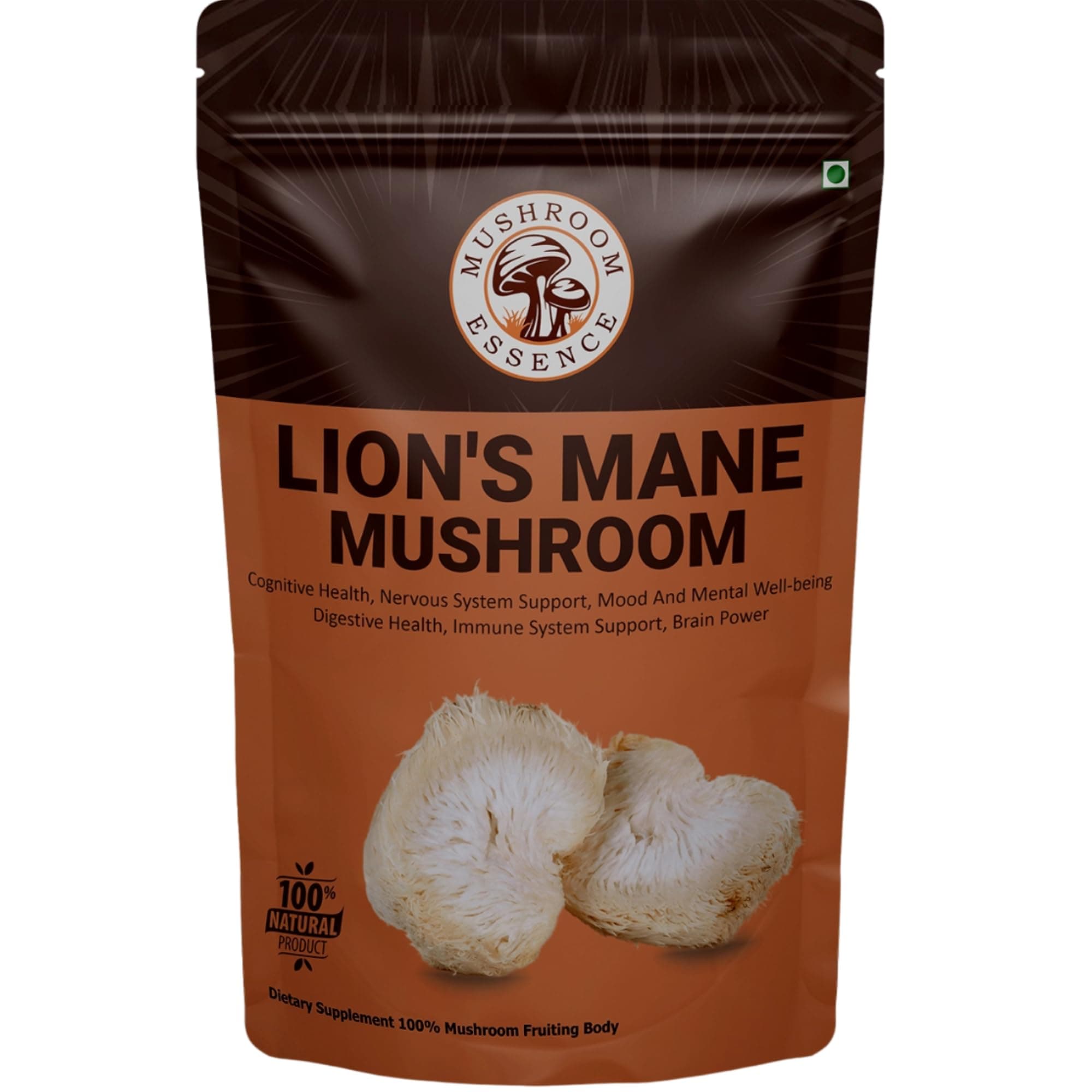 Lions Mane Mushroom 40g | Pure Lion Mane Mushroom Fruit Body | Lions Mane Mushroom for Cognitive Health, Memory & Immune Support