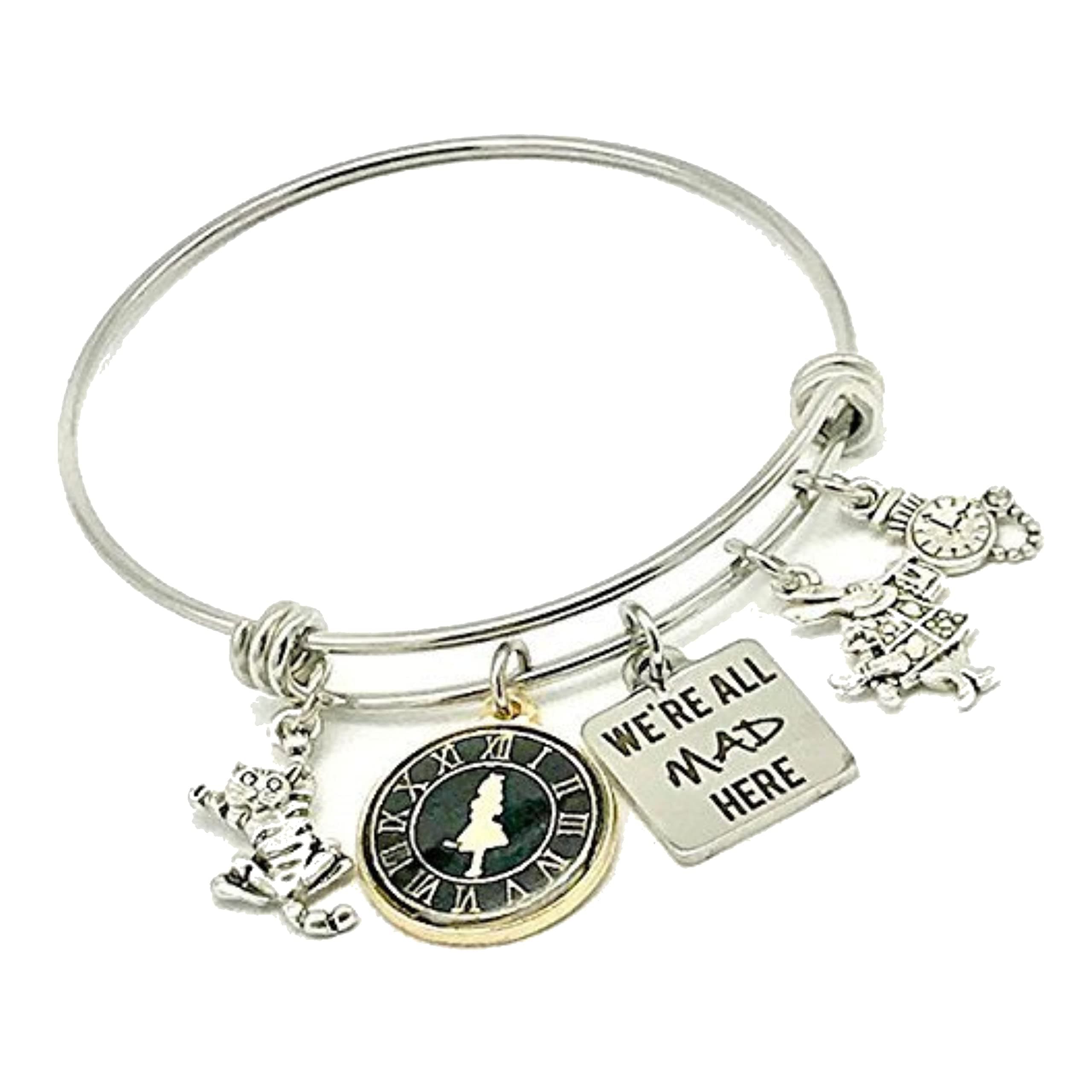 Jesse Janes JewelryJesse Janes Jewelry | Alice in Wonderland Inspired, We're All Mad Here Handmade Bangle Bracelet