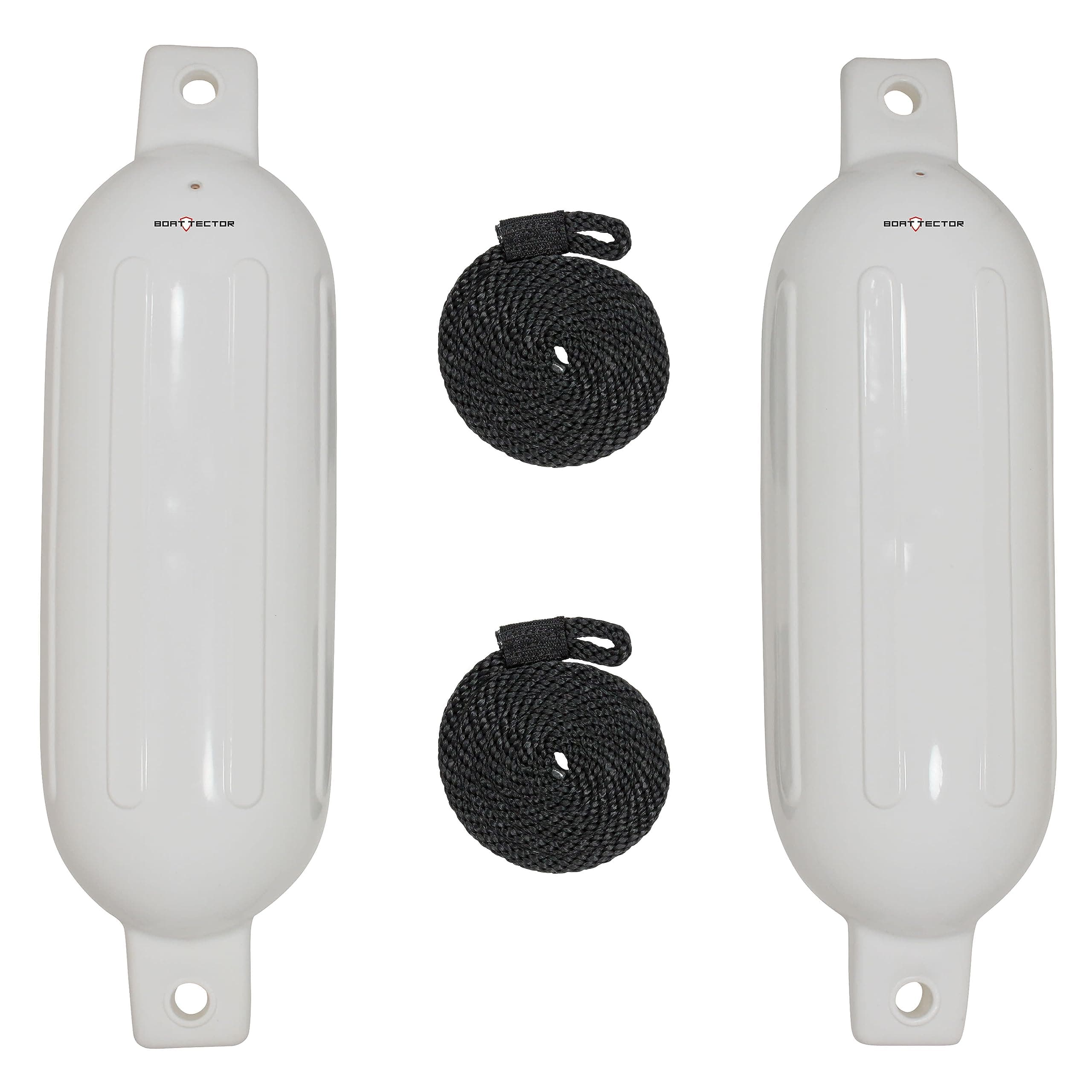Extreme Max 3006.7372 BoatTector Inflatable Fender Value 2-Pack - 4.5" x 16", White