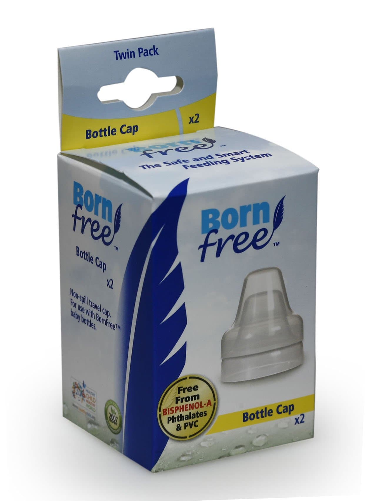 BornFree Bottle Cap Twin Packs
