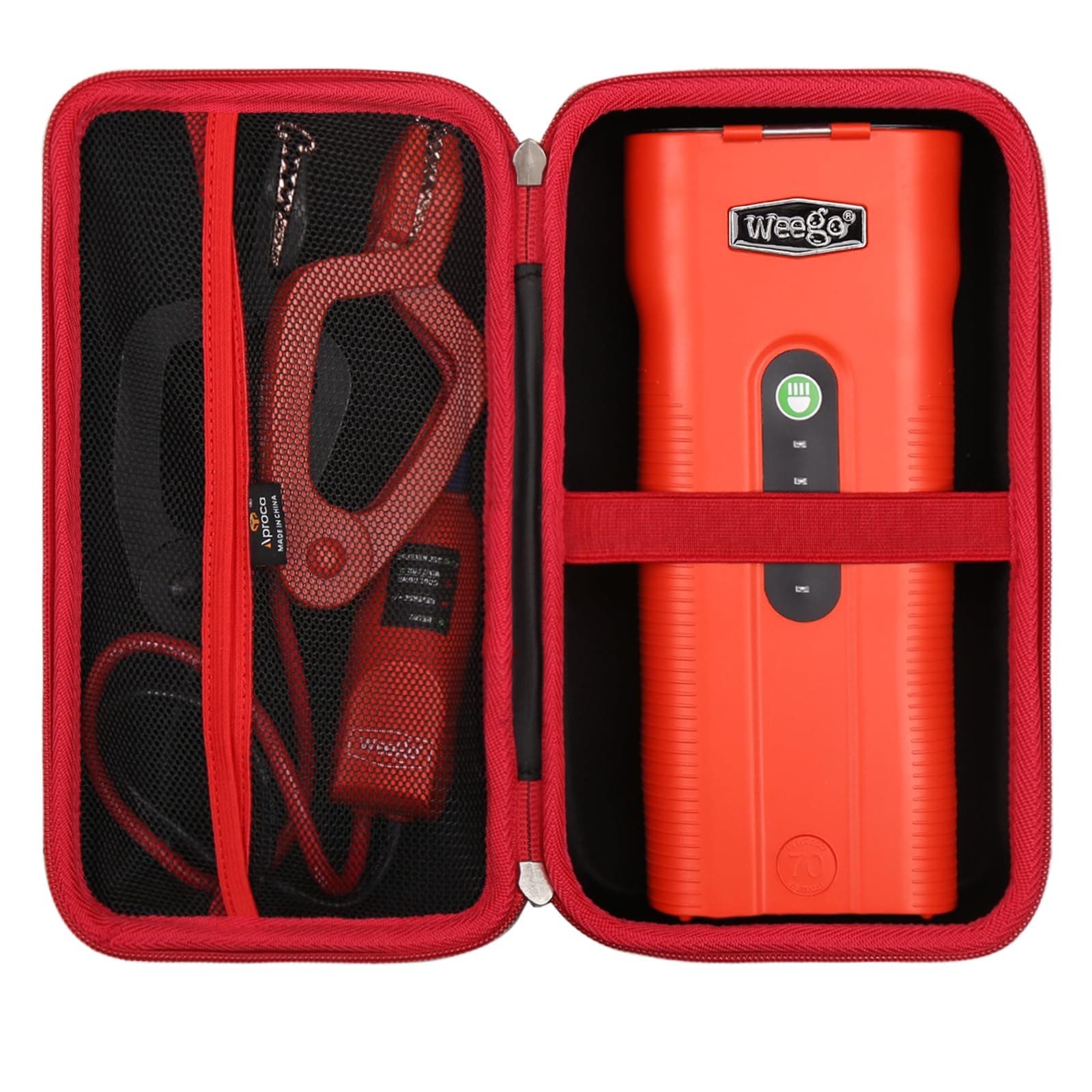 AprocaHard Storage Travel Case, for Weego N70 12-Volt Portable Lithium Jump Starter and Accessories