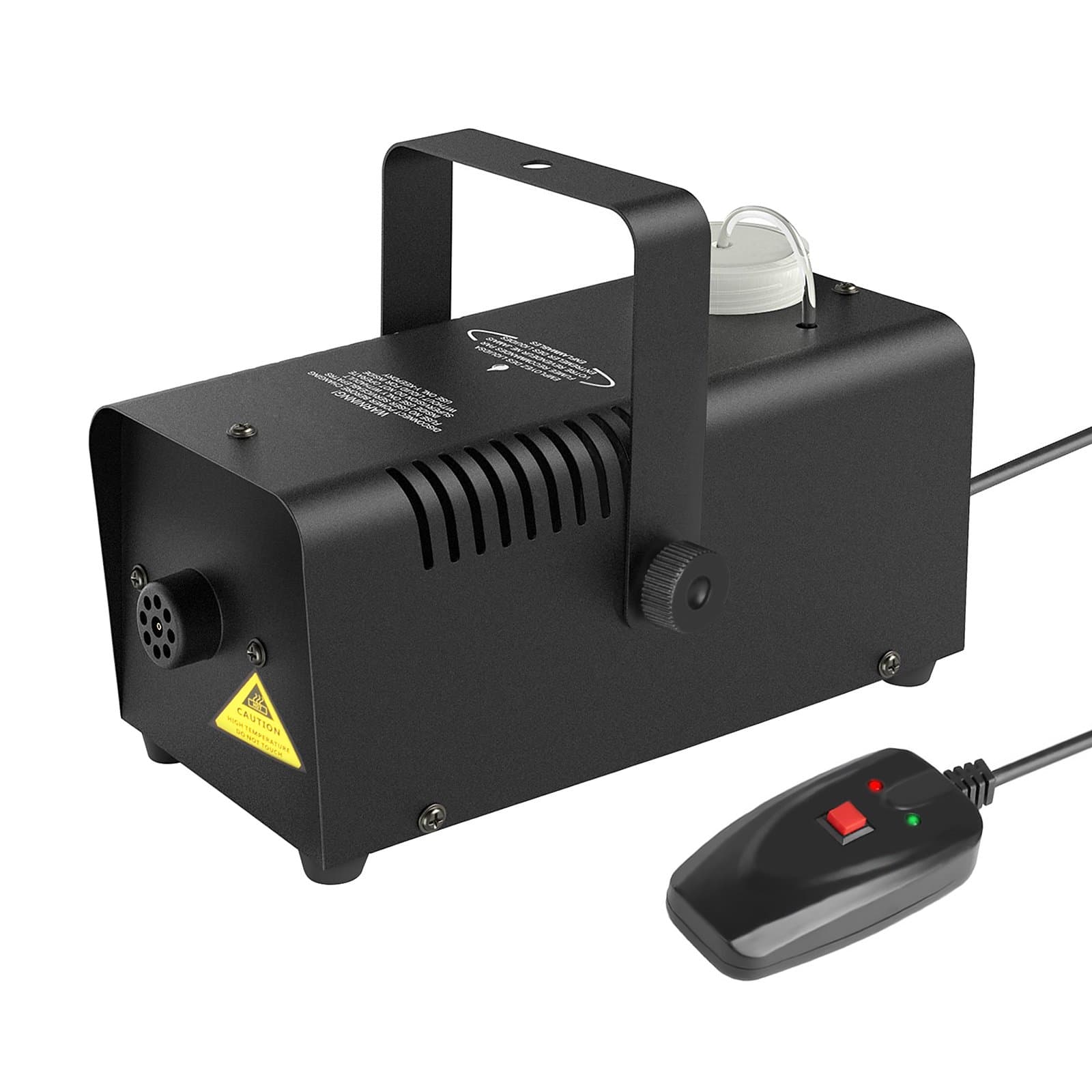 Portable Fog Machine 400-Watt Wired Remote Controlled Stage Smoke Machine for Halloween Party Weddings