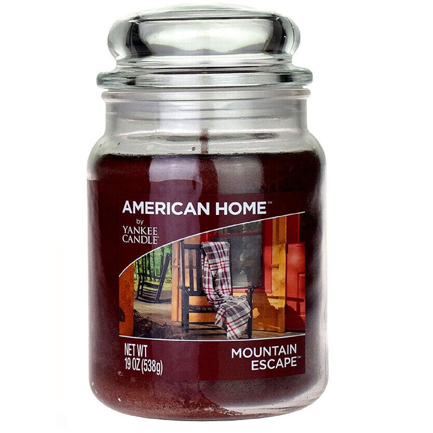 Yankee Candle Scented Fragrance Candles American Home Colllection Luxury Classic Large 19oz Glass Jar 538g[Mountain Escape], Brown