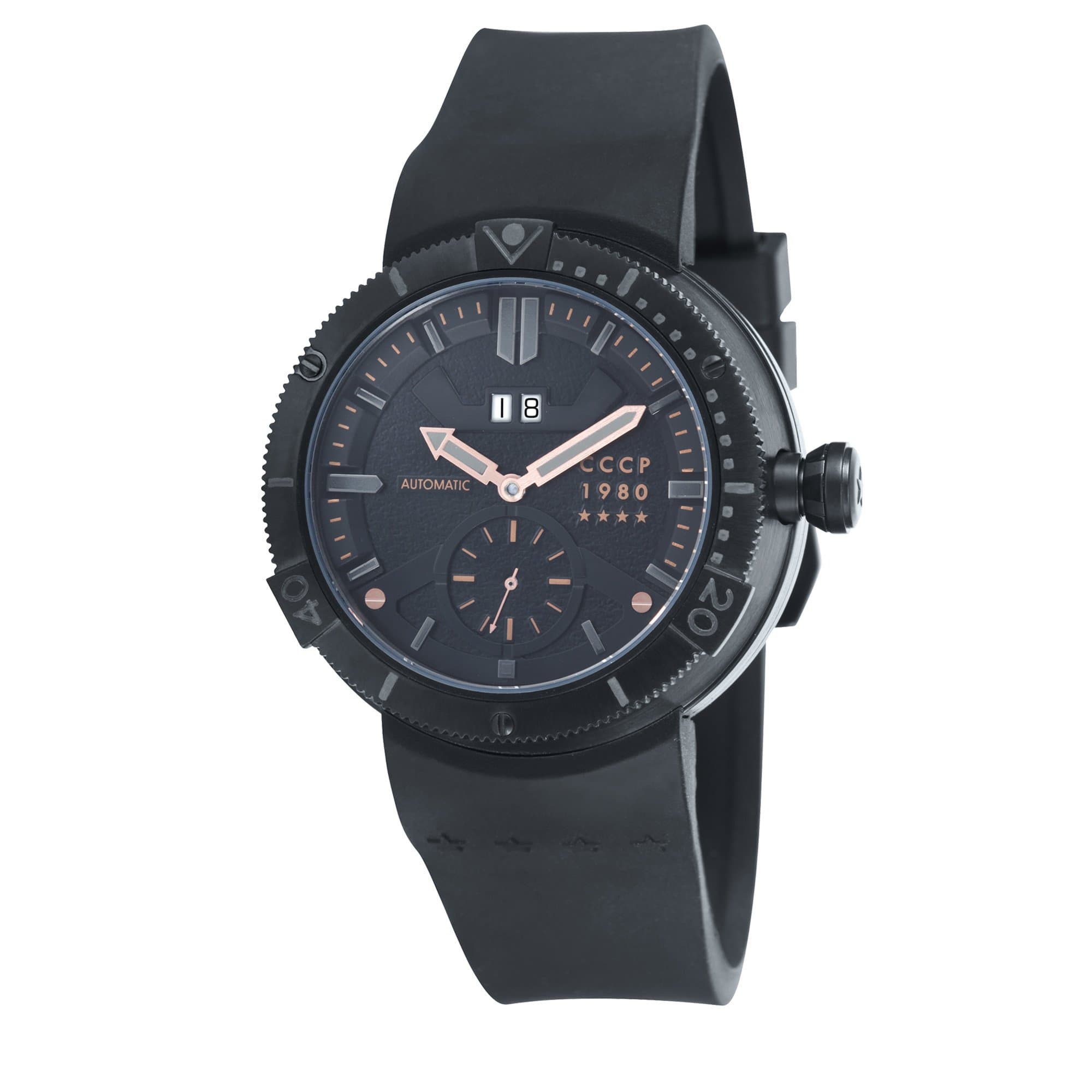 CCCP CP-7006-03 Mens Kashalot Black Automatic Watch
