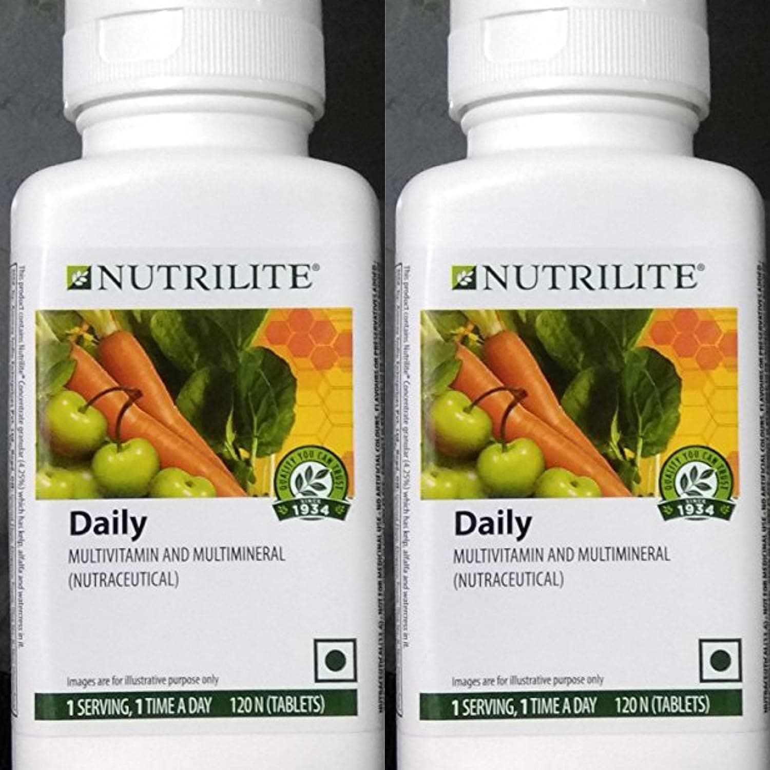 Daily Multivitamin & Multimineral - 120 Capsules (Pack Of 2),2 Count