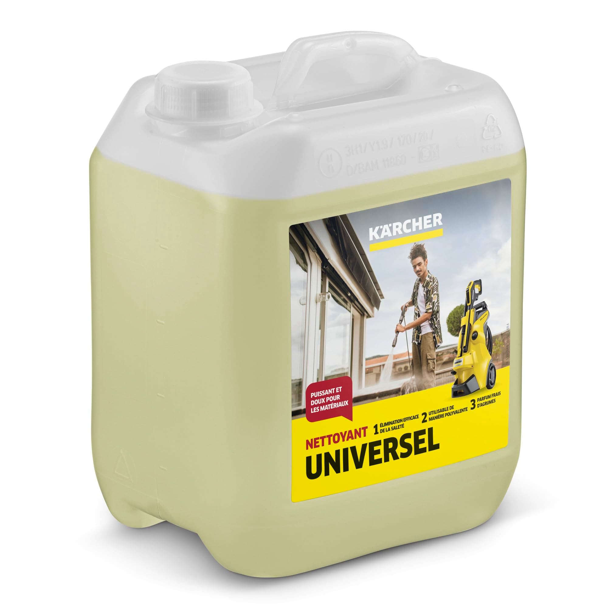 Kärcher Canister Pressure Washer Detergent, Universal Cleaner , Unscented , 5 L , Pack of 1